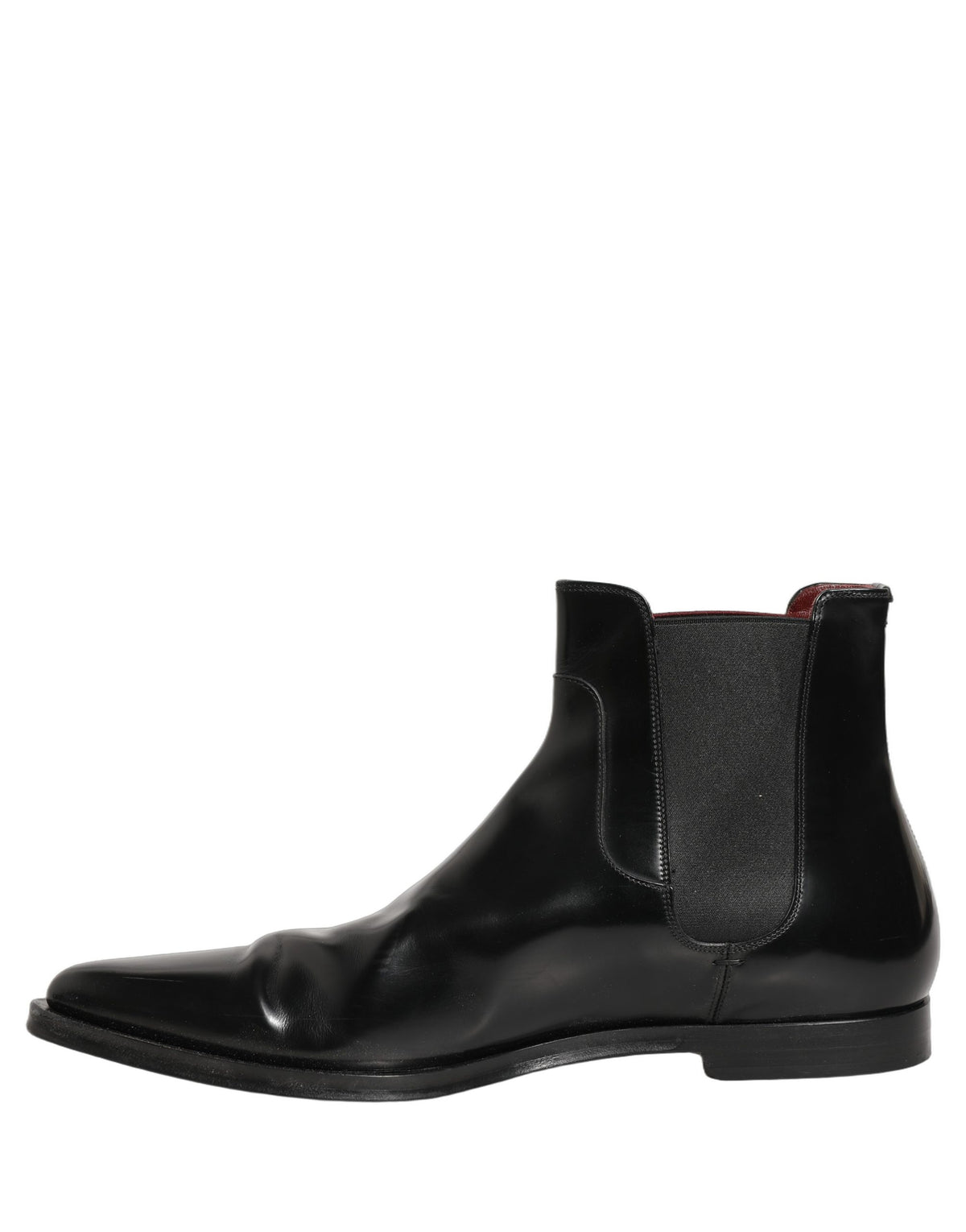 Dolce & Gabbana Black Chelsea Slip On Men Ankle Boots Men's Shoes (Pre-Owned)