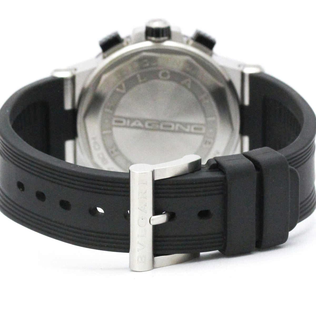 Bvlgari Diagono Chronograph Automatic Ceramic With Stainless Steel And Rubber Watch (Pre-Owned)