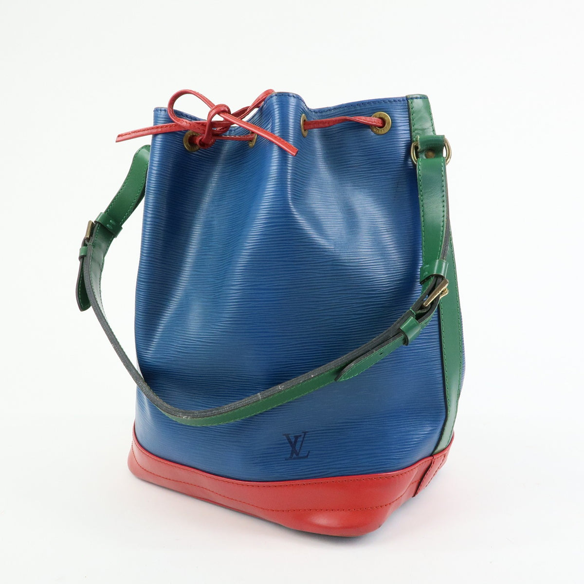 Louis Vuitton Tricolor Noe Epi Leather Blue Leather Handbag (Pre-Owned)