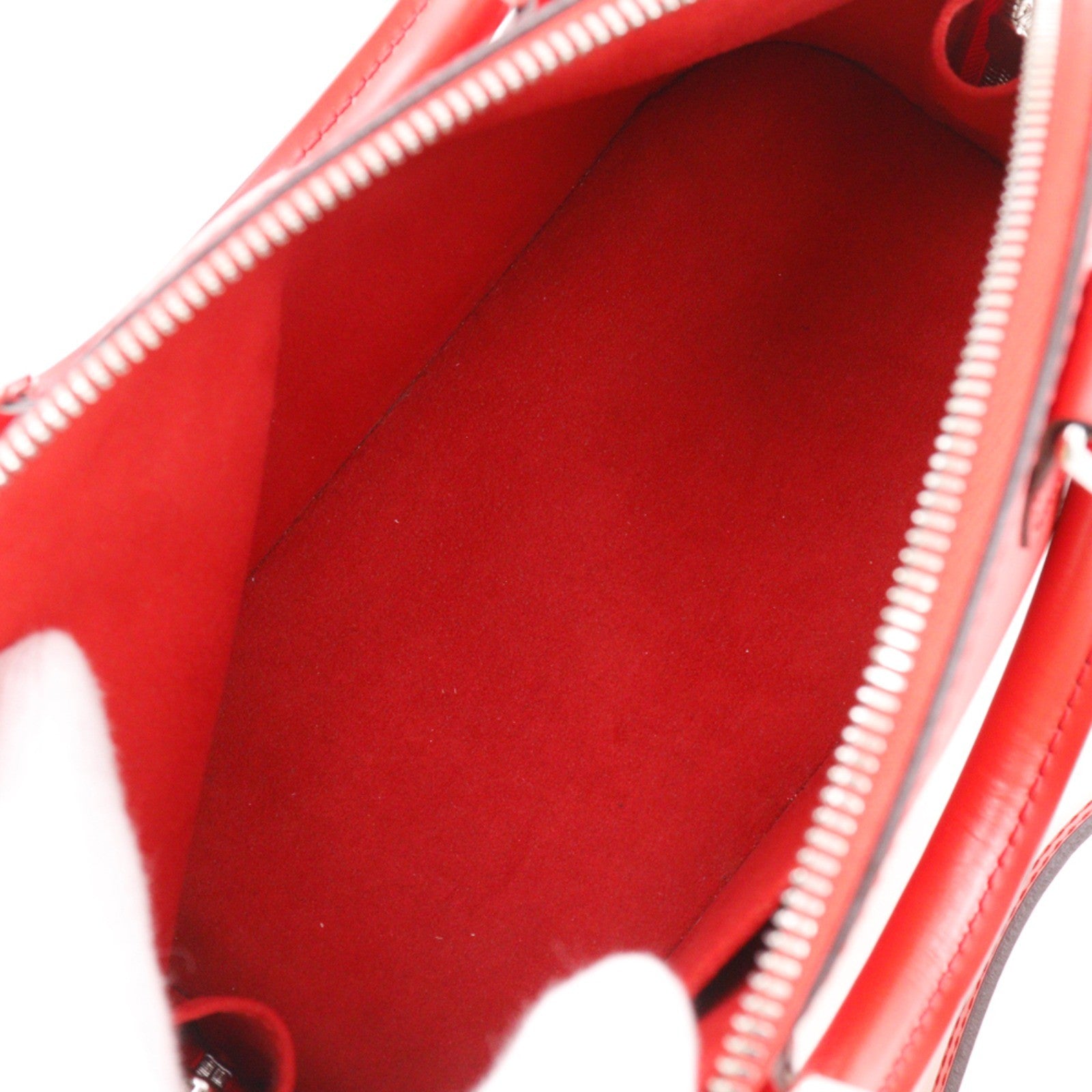 Louis Vuitton Alma Epi Leather Red Leather Handbag (Pre-Owned)