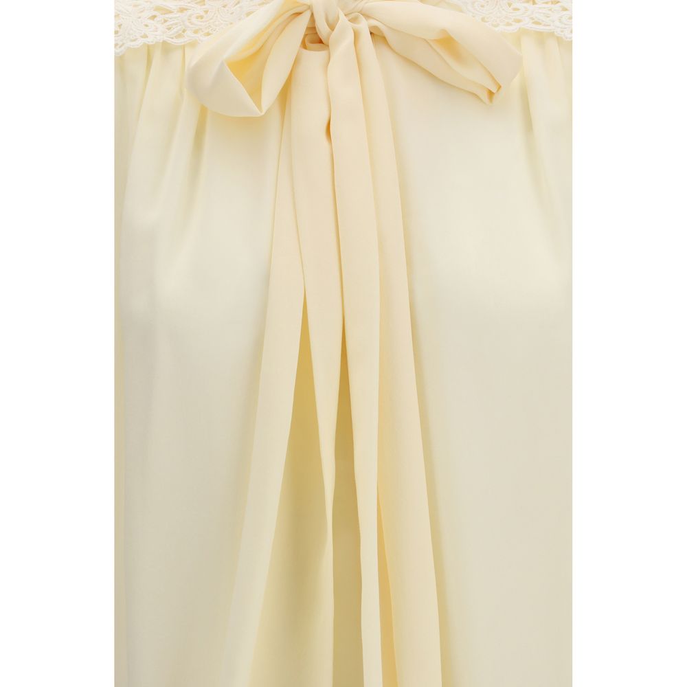 Chloé Beige Polyester Women's Blouse