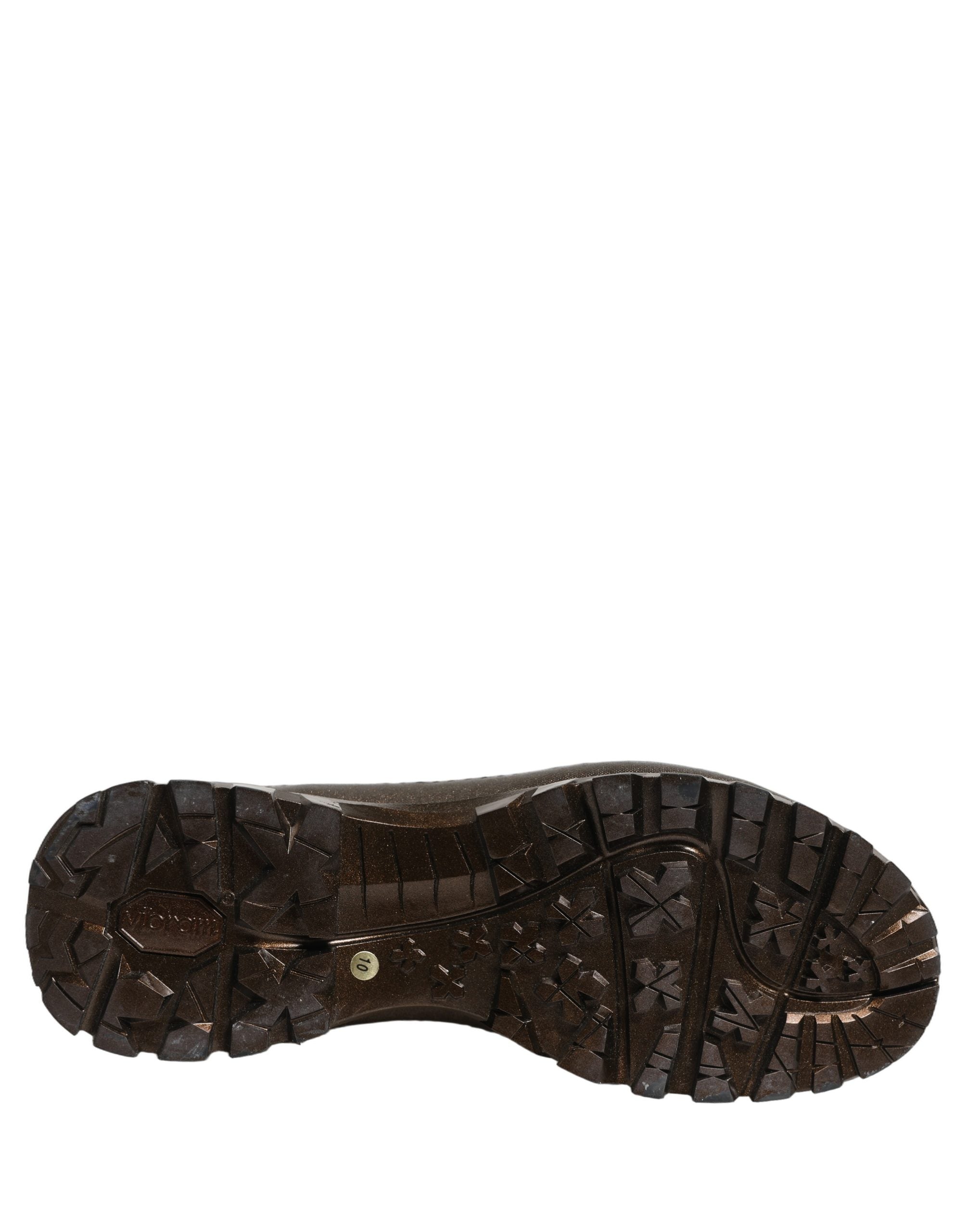 Dolce & Gabbana Bronze PVC Pull On Rain Boots Men Men's Shoes (Pre-Owned)