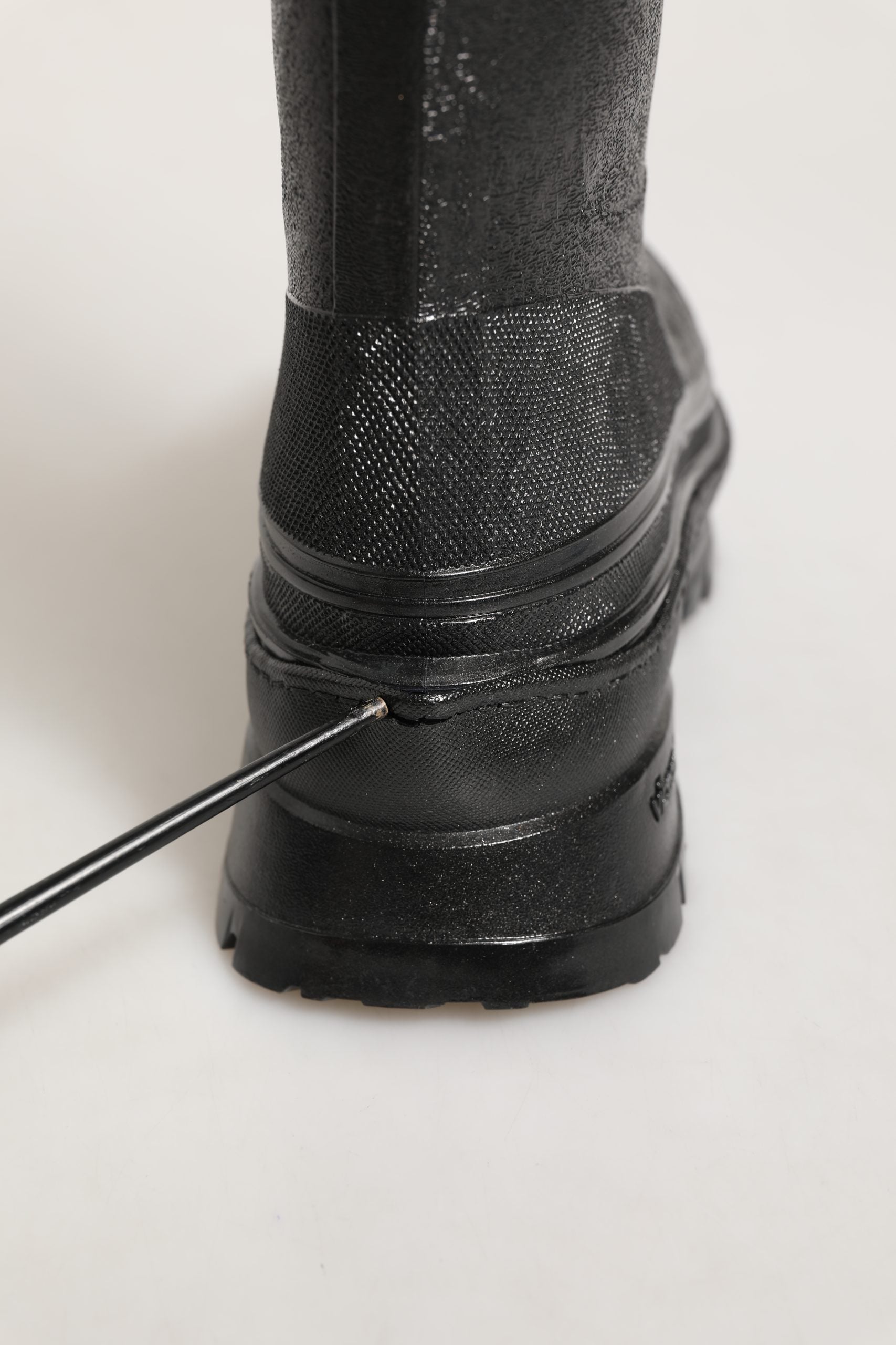 Dolce & Gabbana Black PVC Pull On Rain Boots Men Men's Shoes (Pre-Owned)