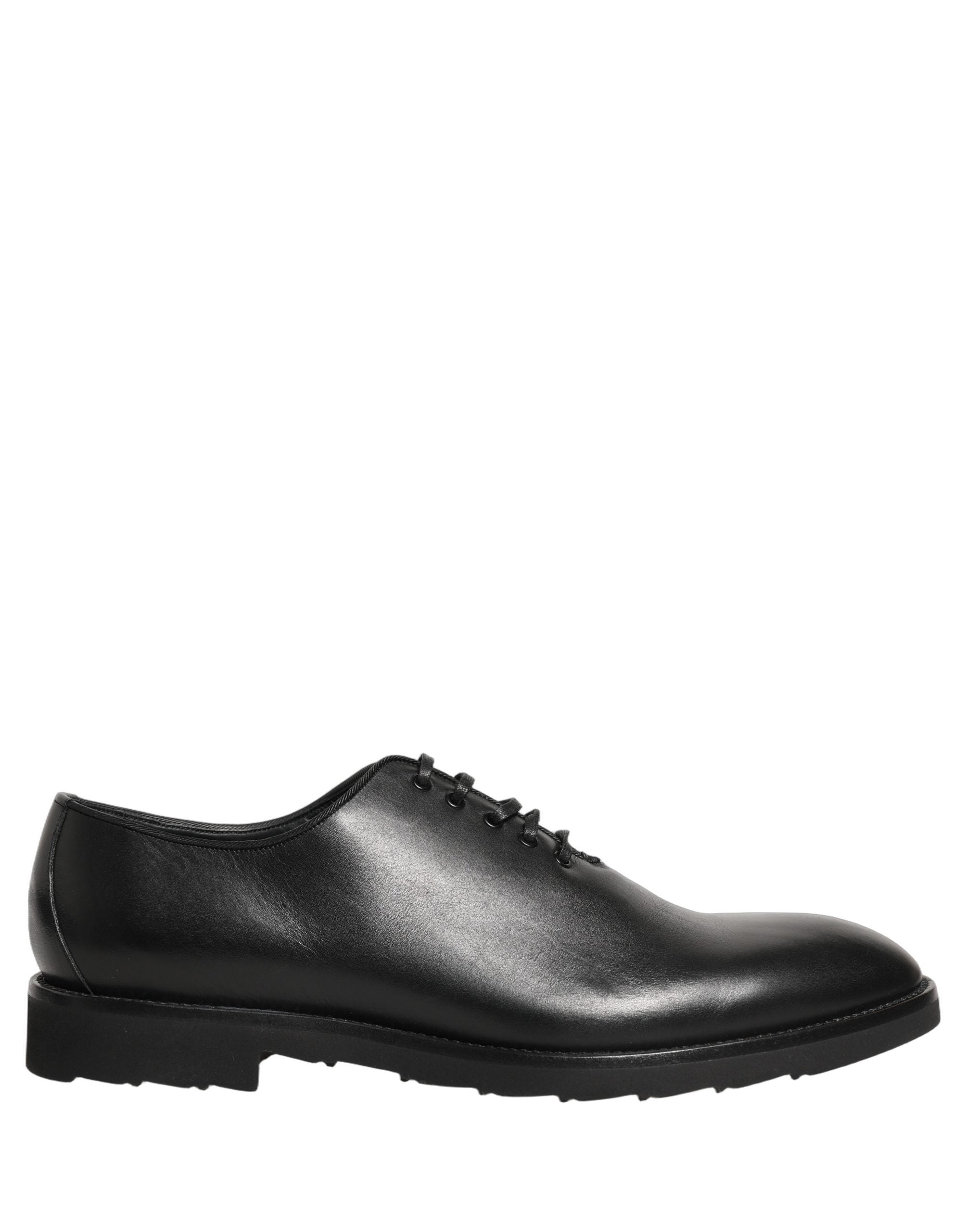 Dolce & Gabbana Black Leather Men Oxford Dress Formal Men's Shoes