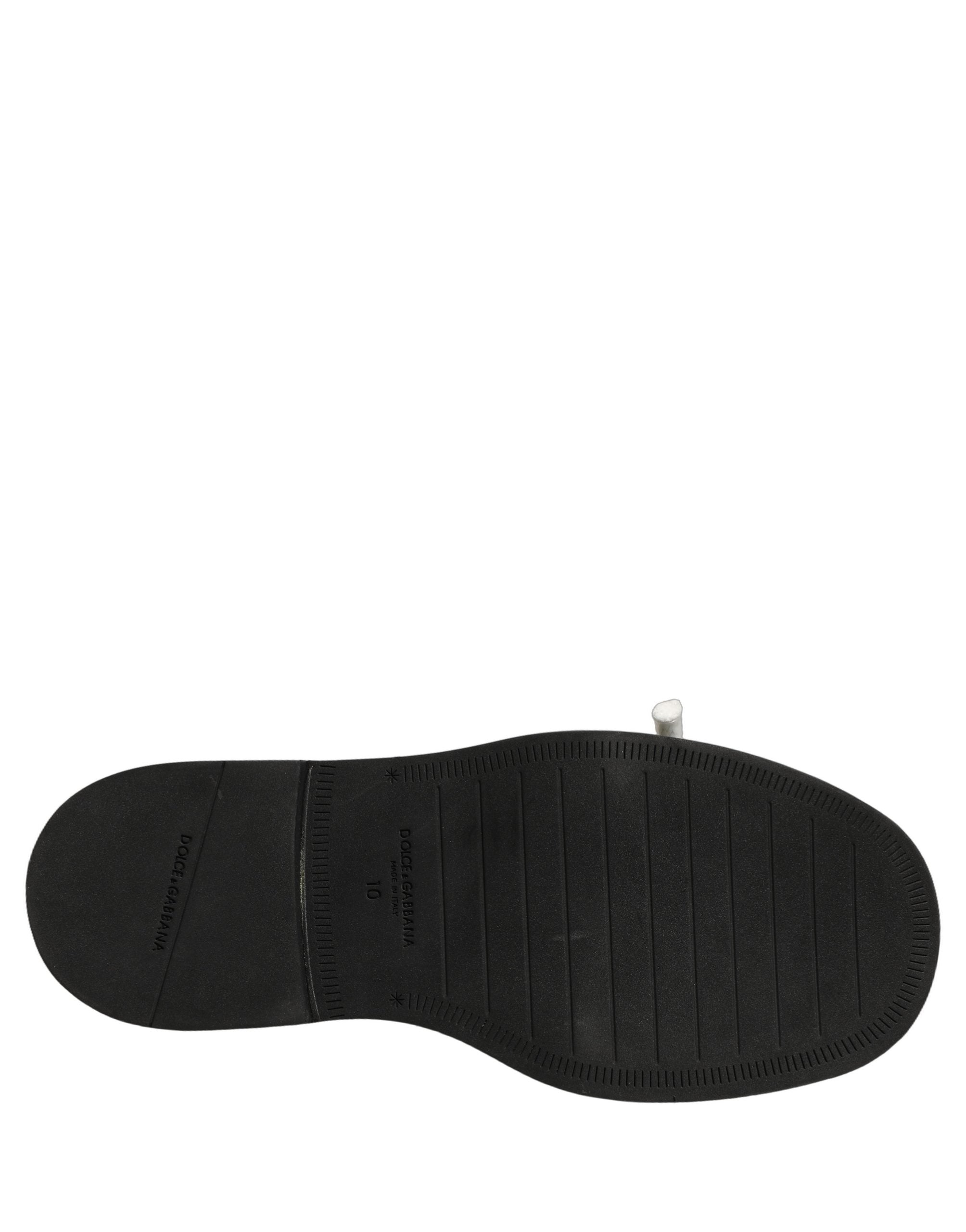 Dolce & Gabbana Brown Leather Slip On Flat Sandals Men Men's Shoes