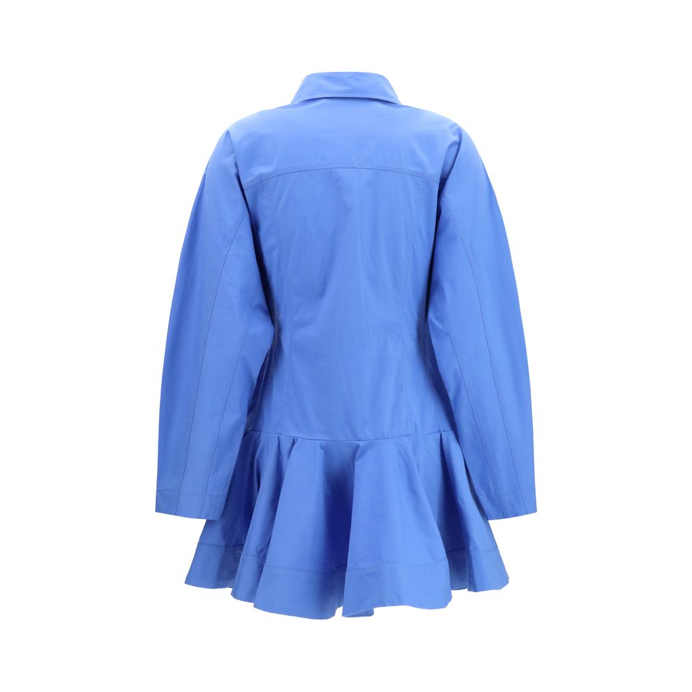 Ganni Blue Cotton Casual Women's Dress