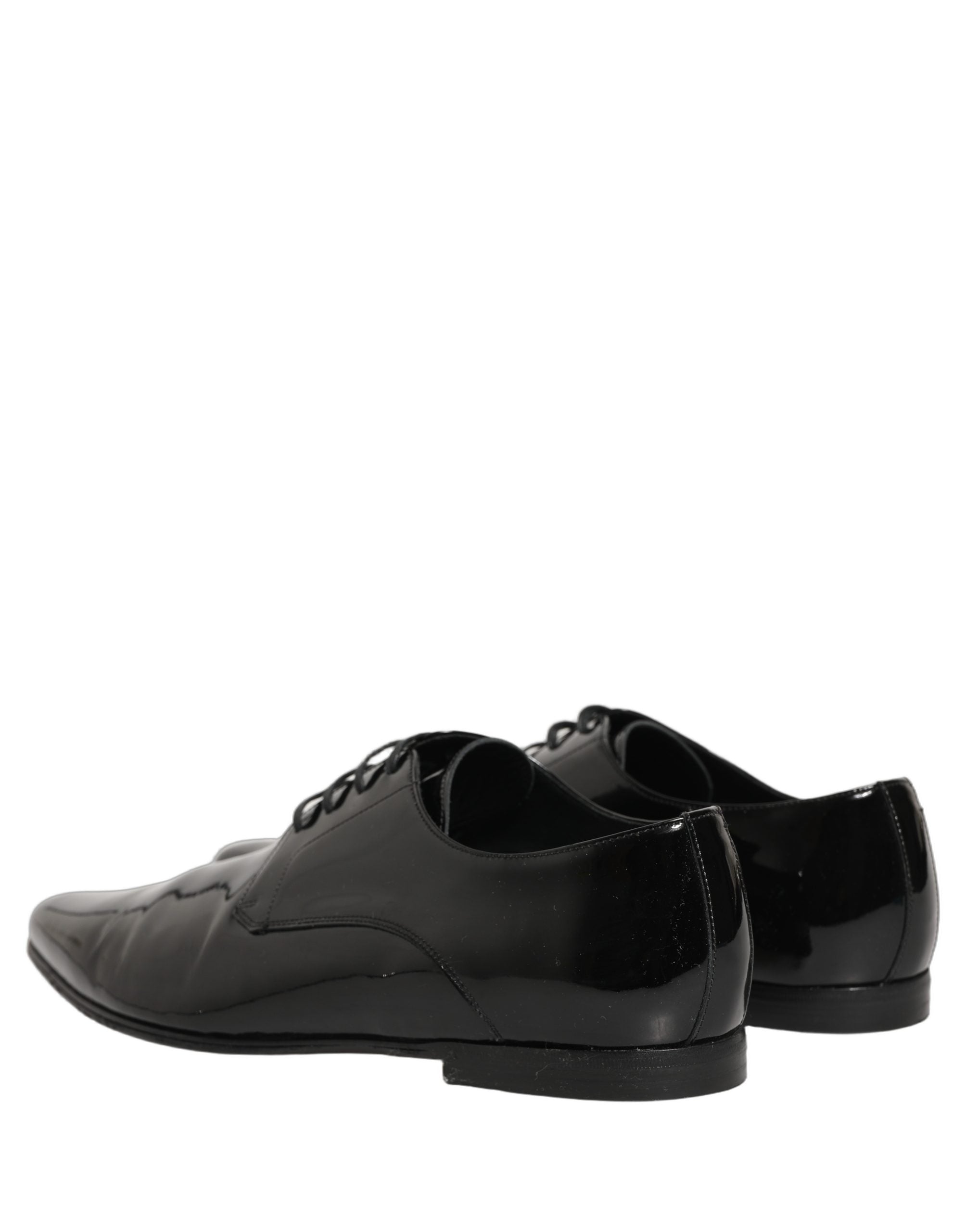 Dolce & Gabbana Black Leather Derby Dress Men Formal Men's Shoes (Pre-Owned)