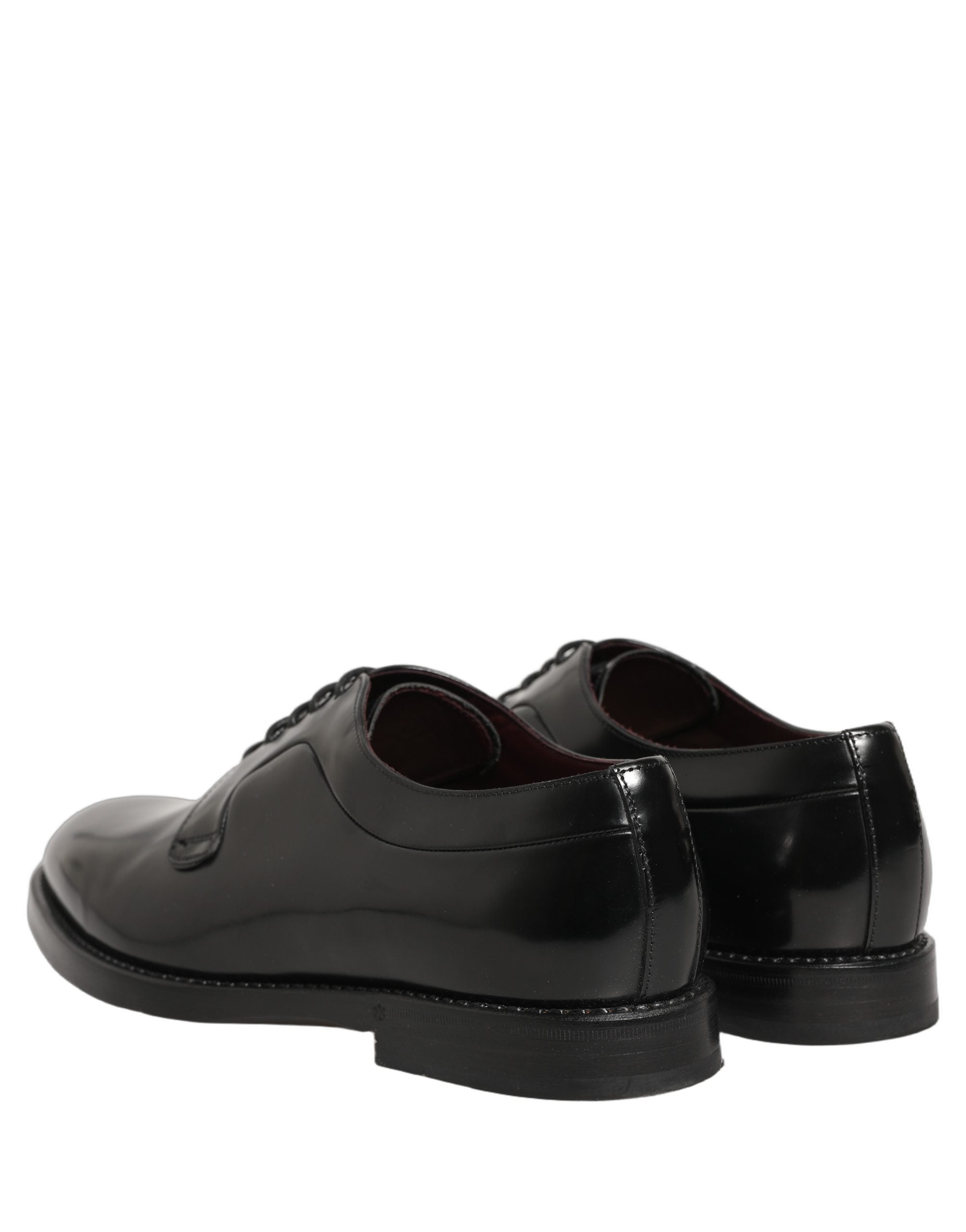 Dolce & Gabbana Black Leather Derby Dress Men Formal Men's Shoes (Pre-Owned)