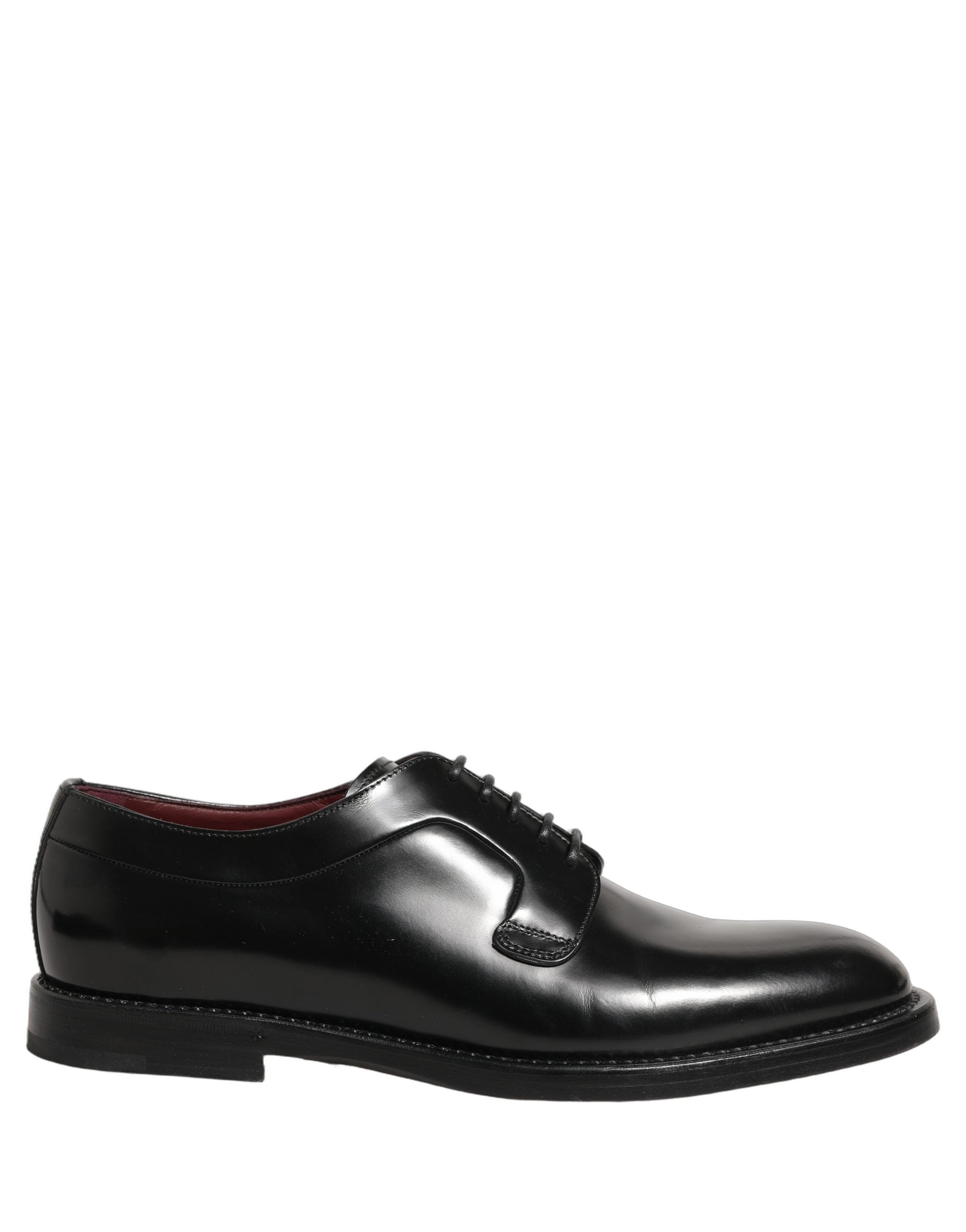 Dolce & Gabbana Black Leather Derby Dress Men Formal Men's Shoes (Pre-Owned)