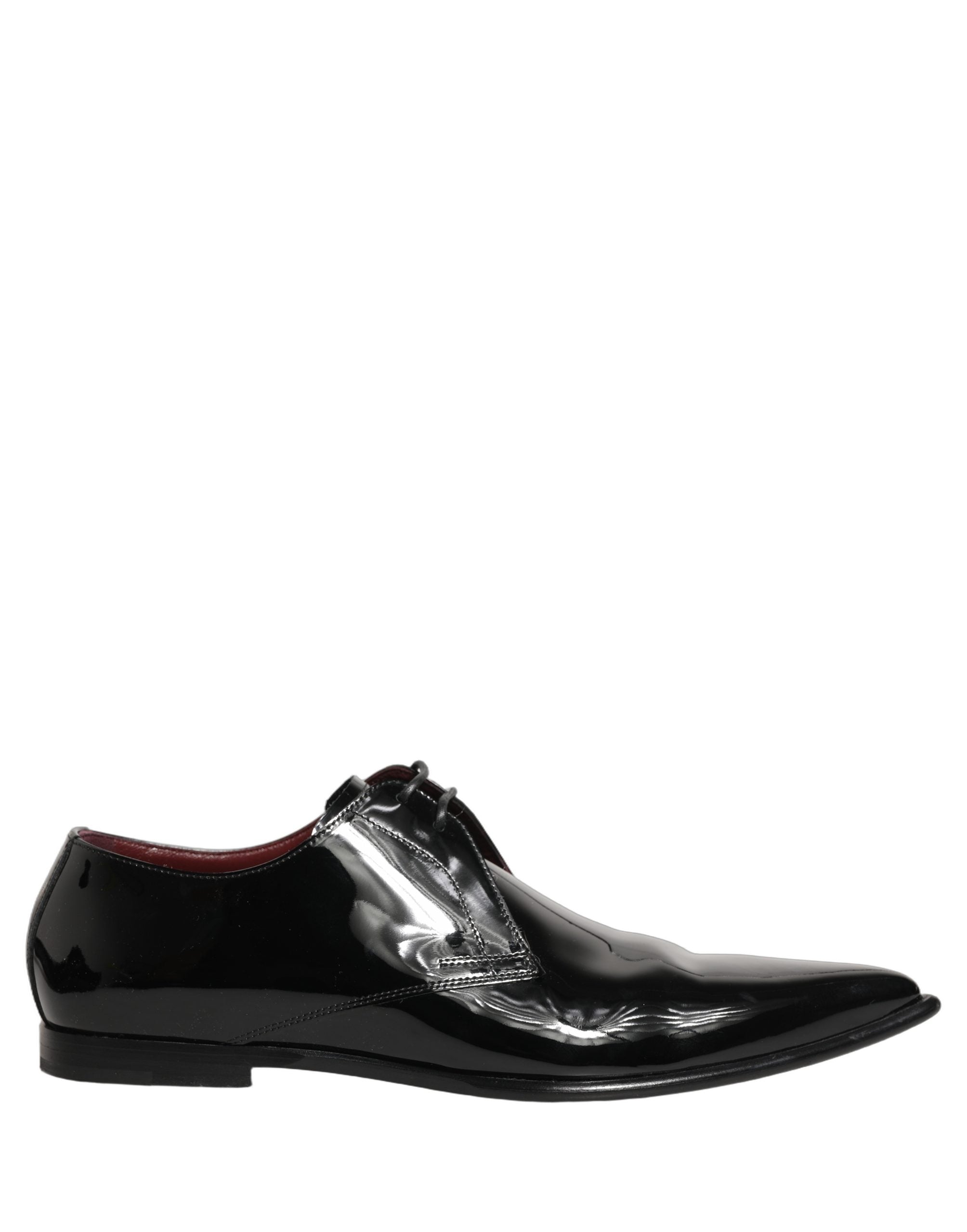 Dolce & Gabbana Black Leather Men Derby Dress Formal Men's Shoes (Pre-Owned)