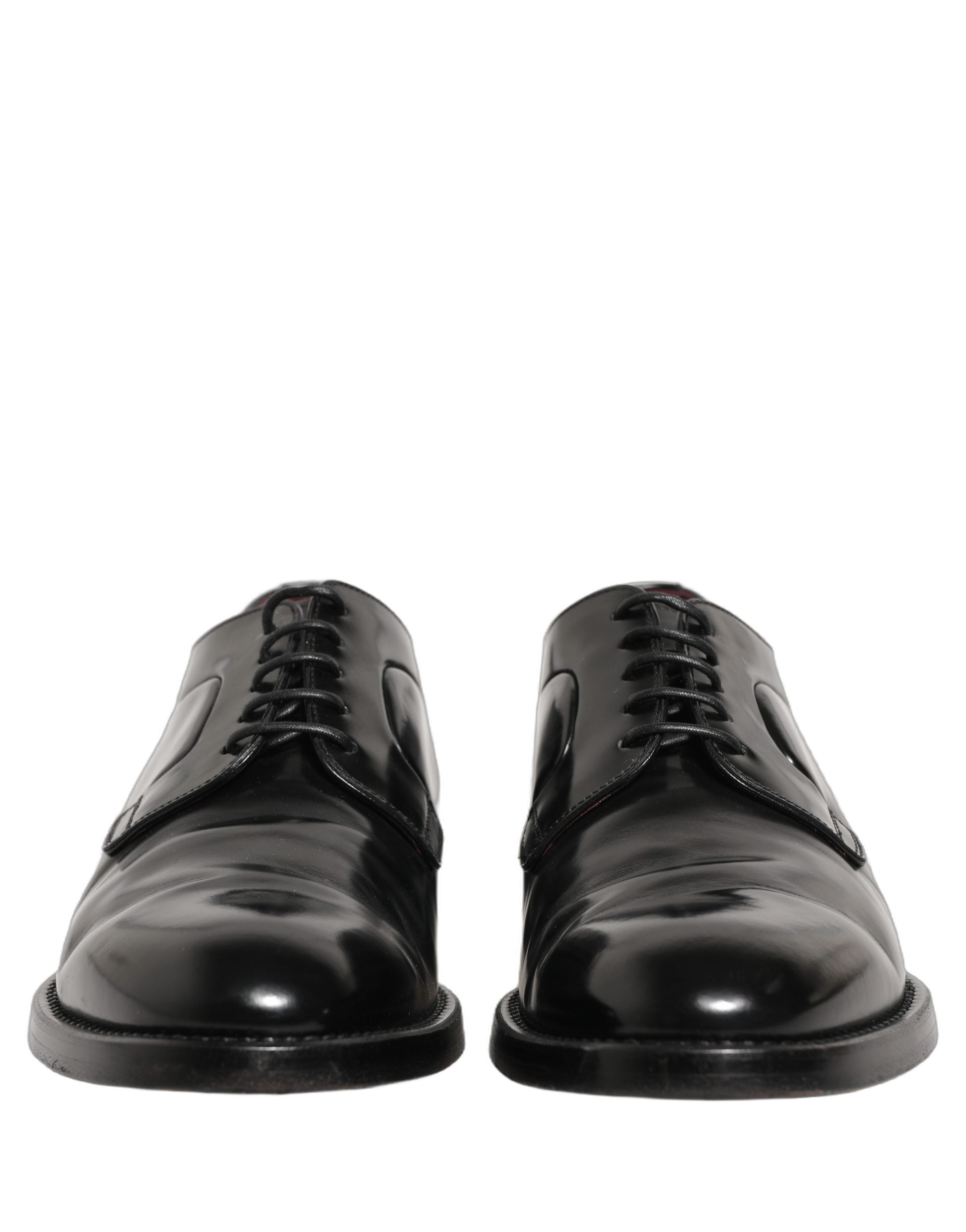 Dolce & Gabbana Black Leather Derby Dress Men Formal Men's Shoes (Pre-Owned)