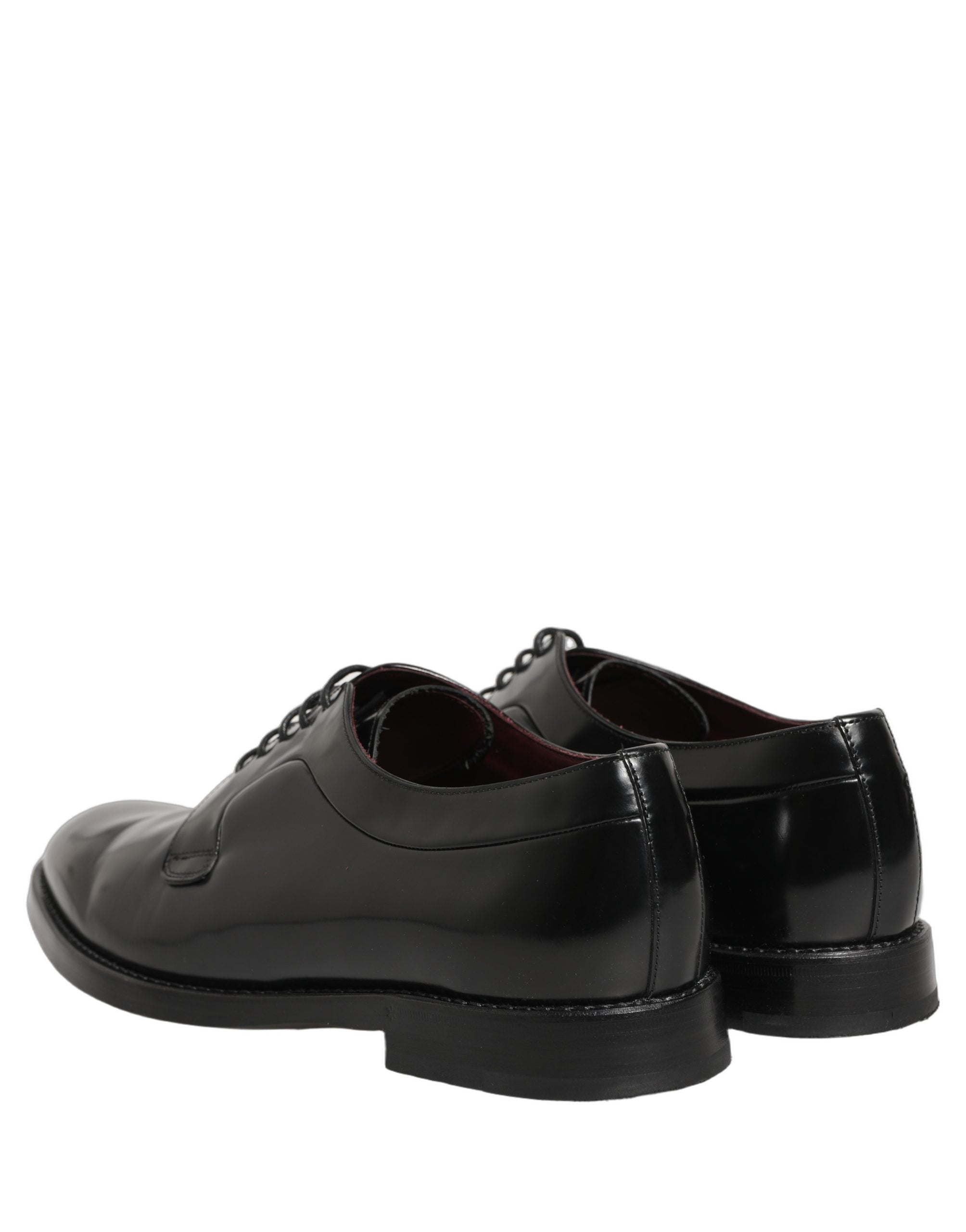 Dolce & Gabbana Black Leather Derby Dress Men Formal Men's Shoes (Pre-Owned)
