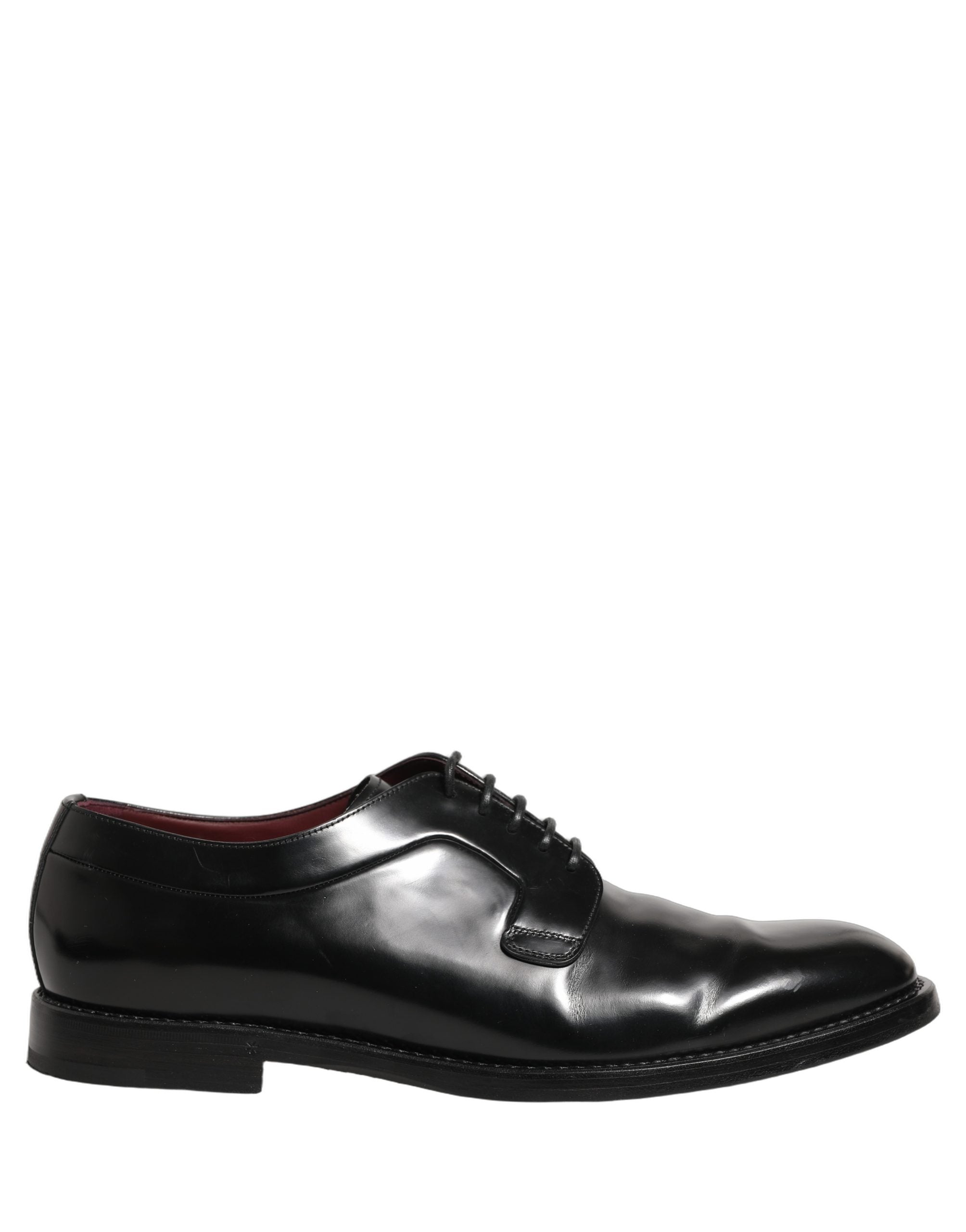 Dolce & Gabbana Black Leather Derby Dress Men Formal Men's Shoes (Pre-Owned)