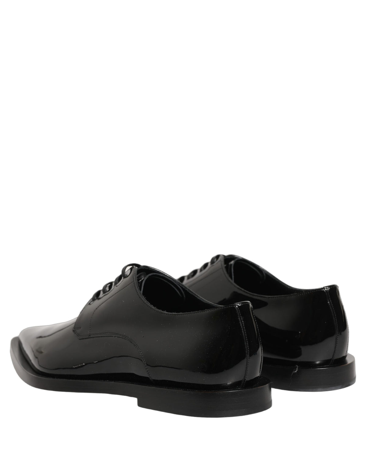Dolce & Gabbana Black Leather Men Derby Dress Formal Men's Shoes