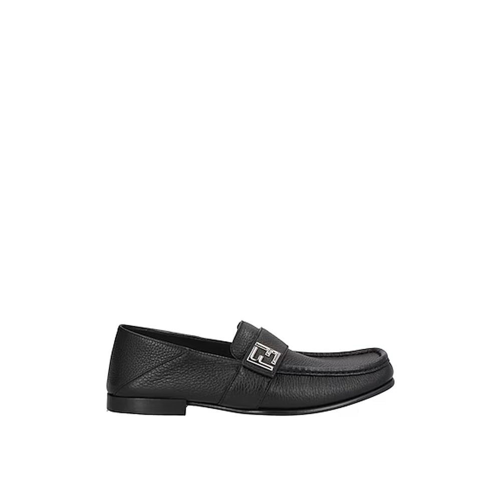 Fendi Black Calfskin Slip-On Men's Loafers