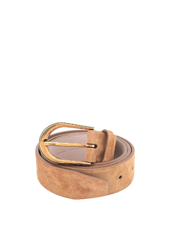 Brunello Cucinelli Beige Leather Regular Women's Belt