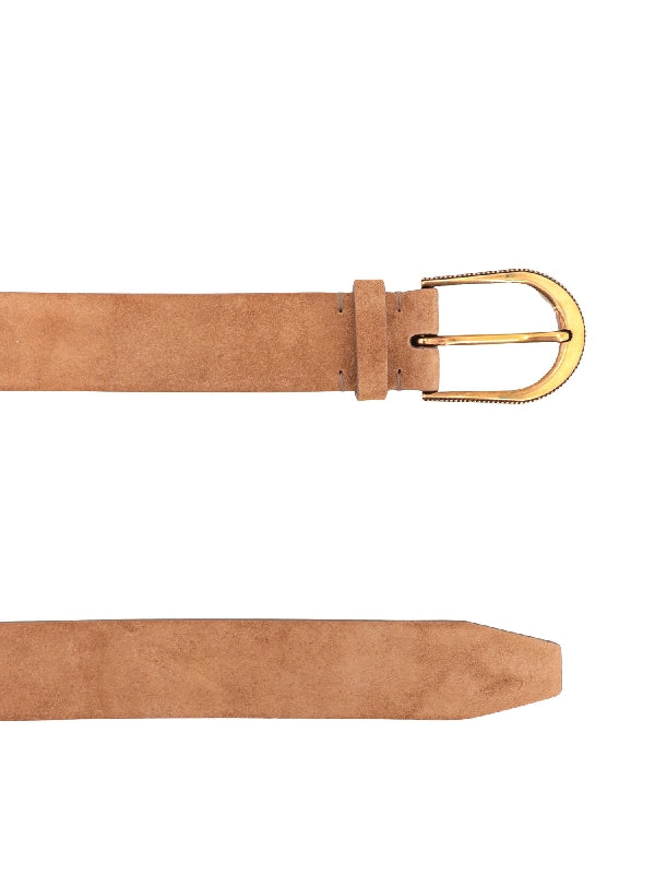 Brunello Cucinelli Beige Leather Regular Women's Belt