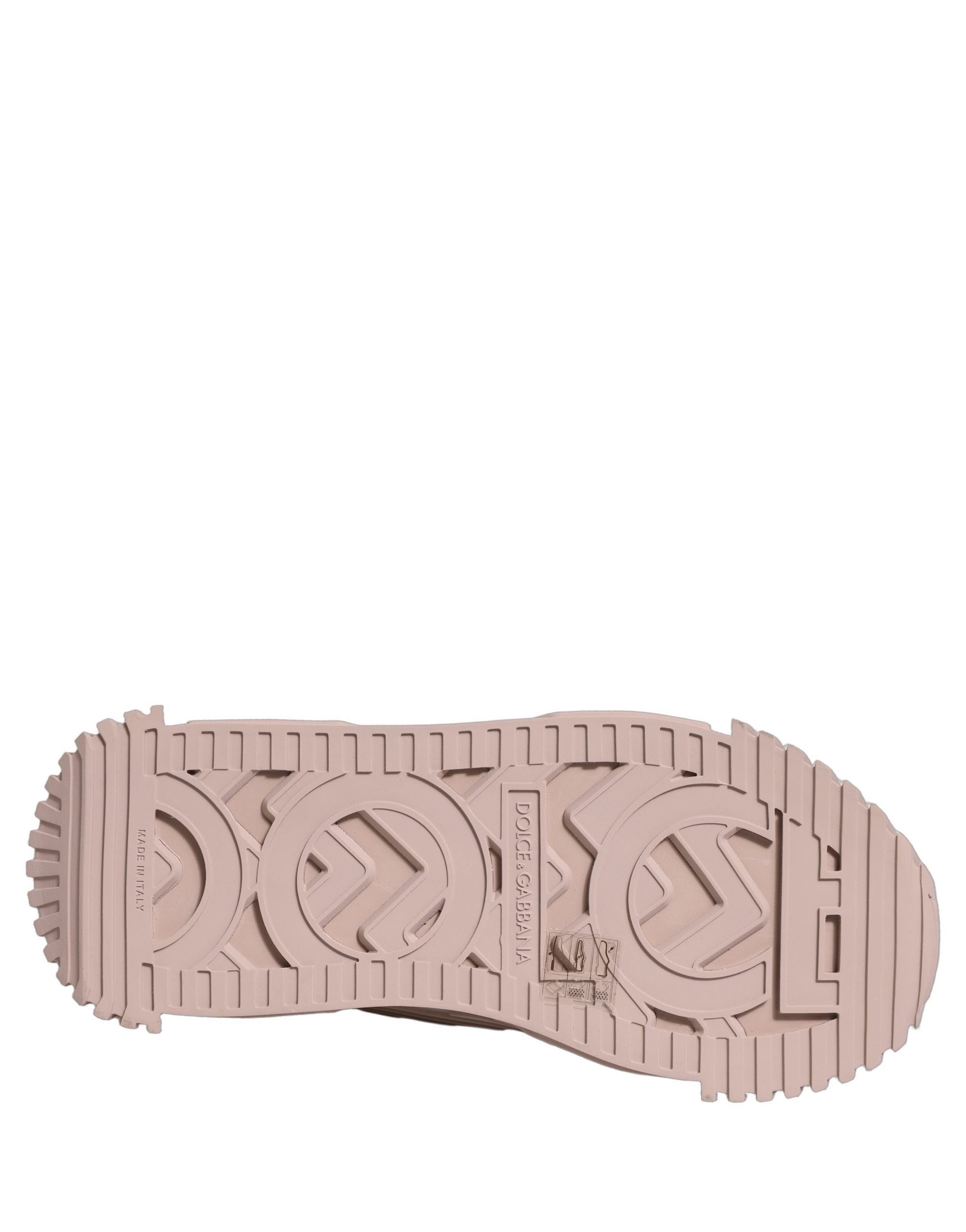 Dolce & Gabbana Pink Lace NS1 Low Top Sneaker Sports Women's Shoes