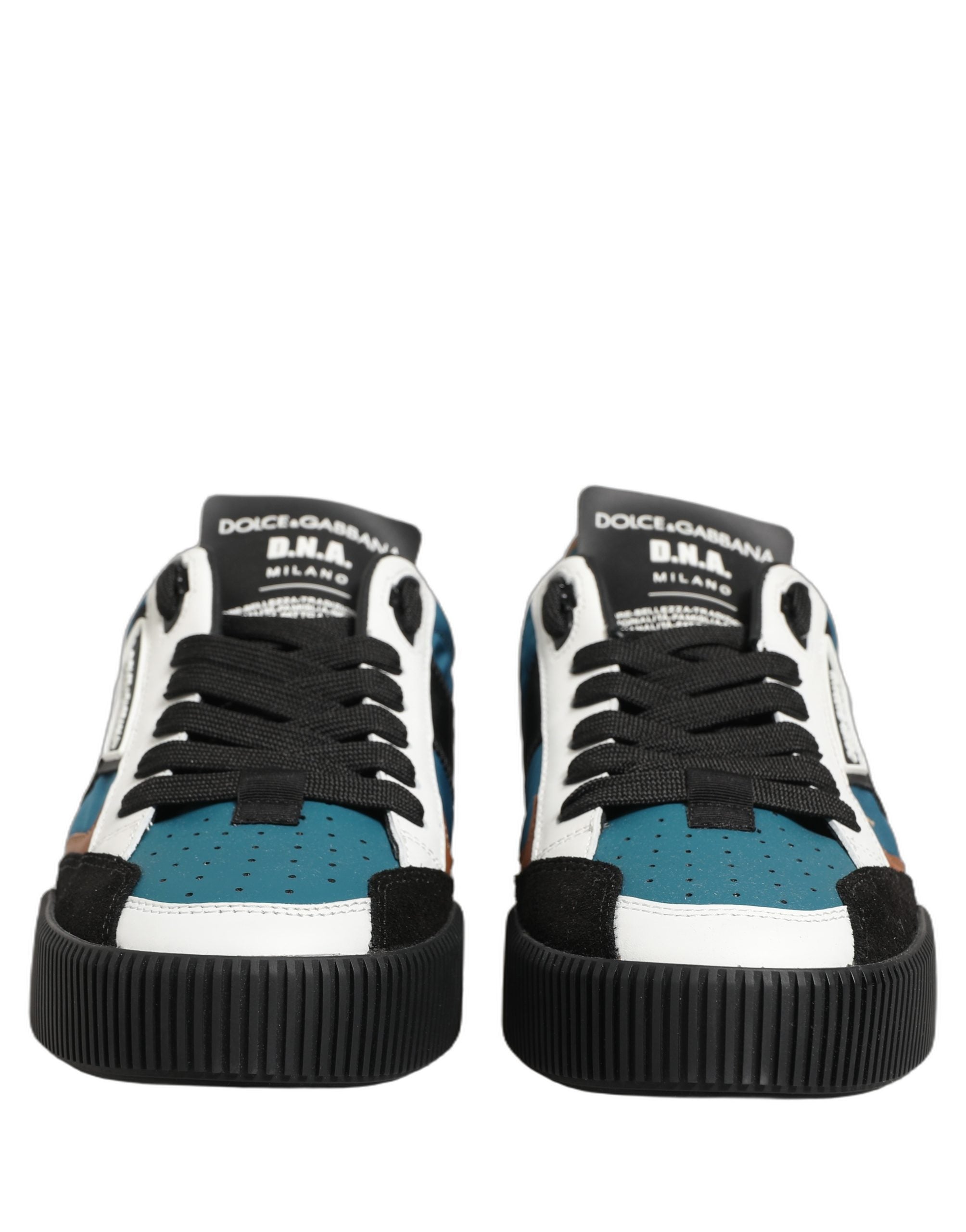 Dolce & Gabbana Multicolor Leather MIAMI Low Top Men Sneakers Men's Shoes