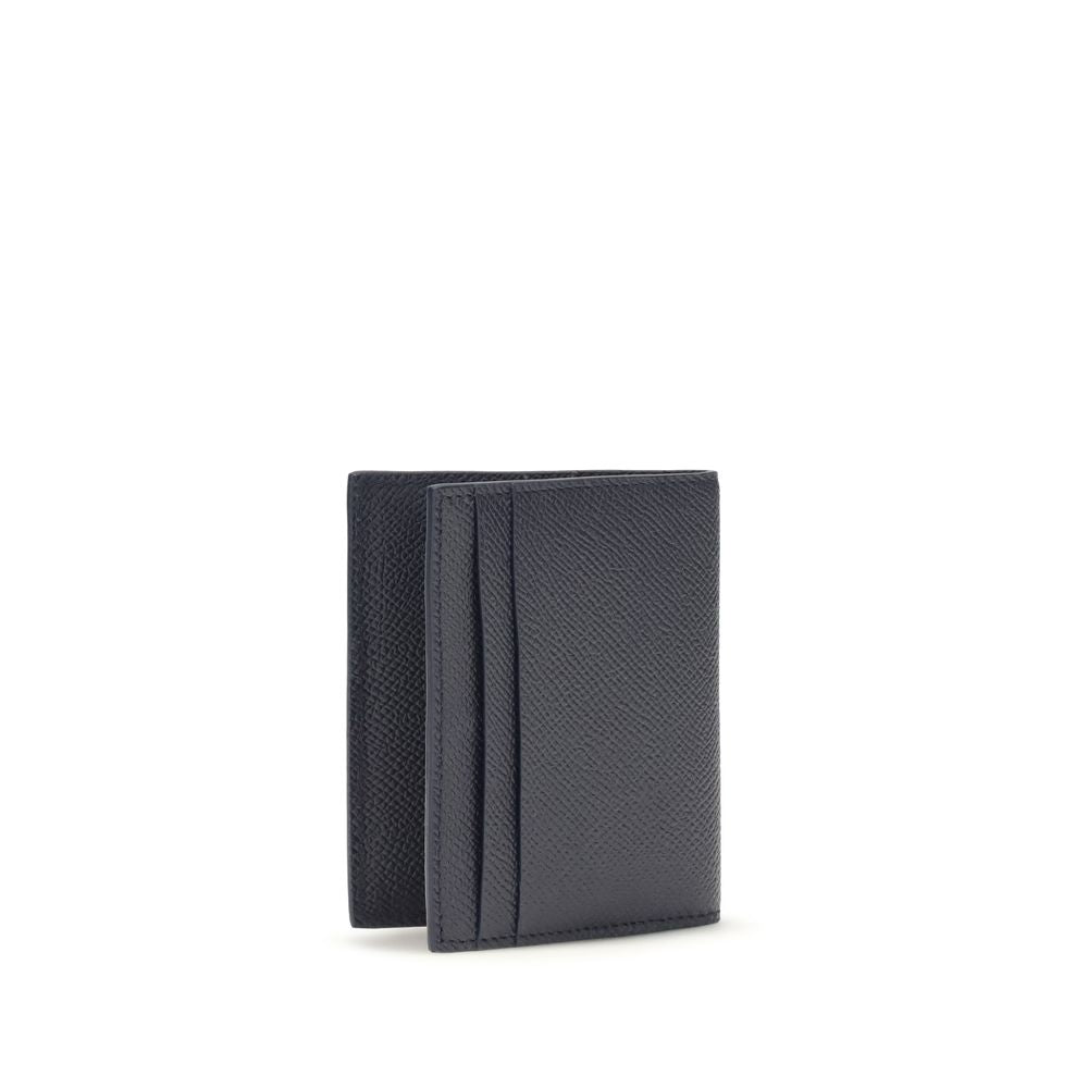 Ferragamo Blue Calf Leather Bos Taurus Men's Wallet
