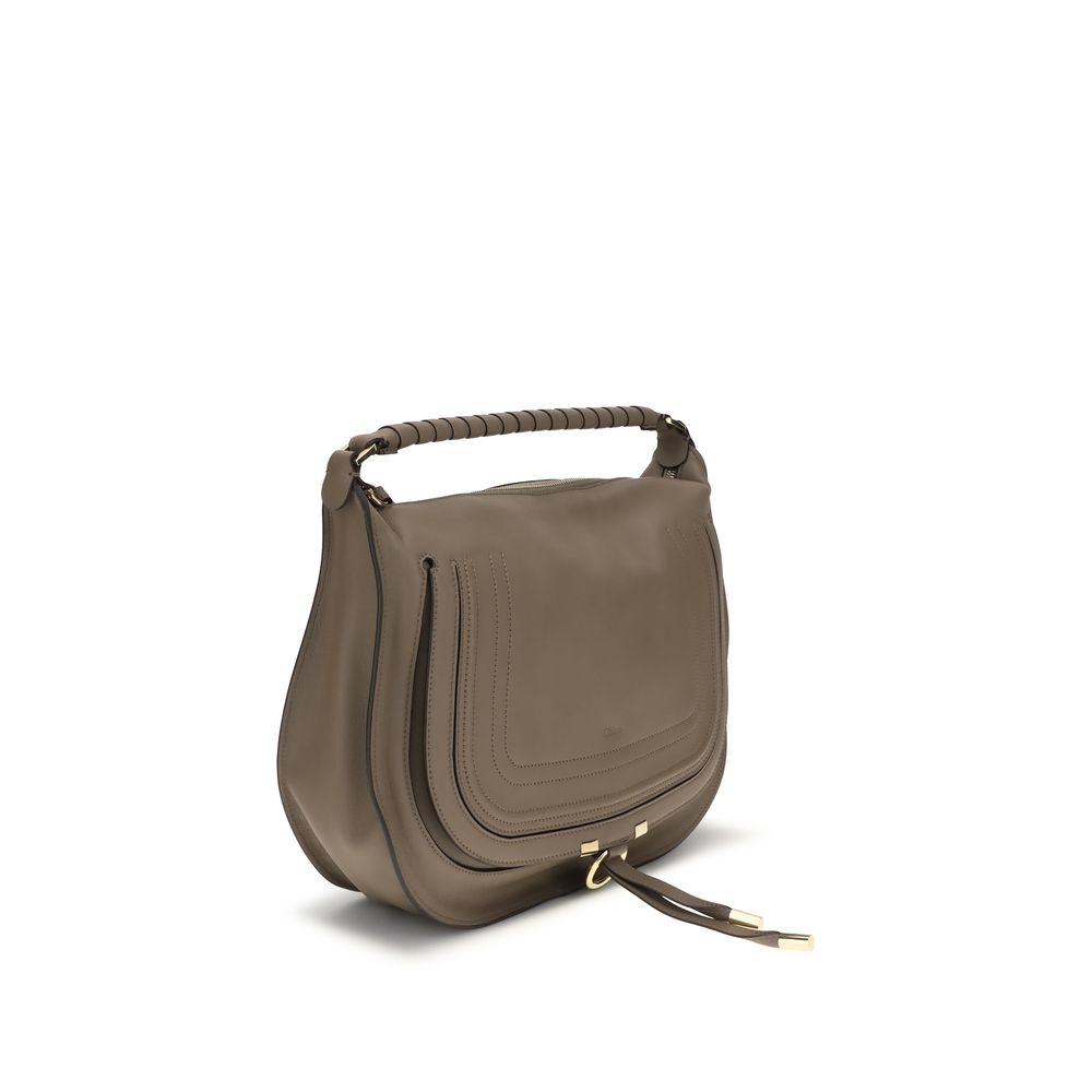 Chloé Beige Calf Leather Bos Taurus Shoulder Women's Bag