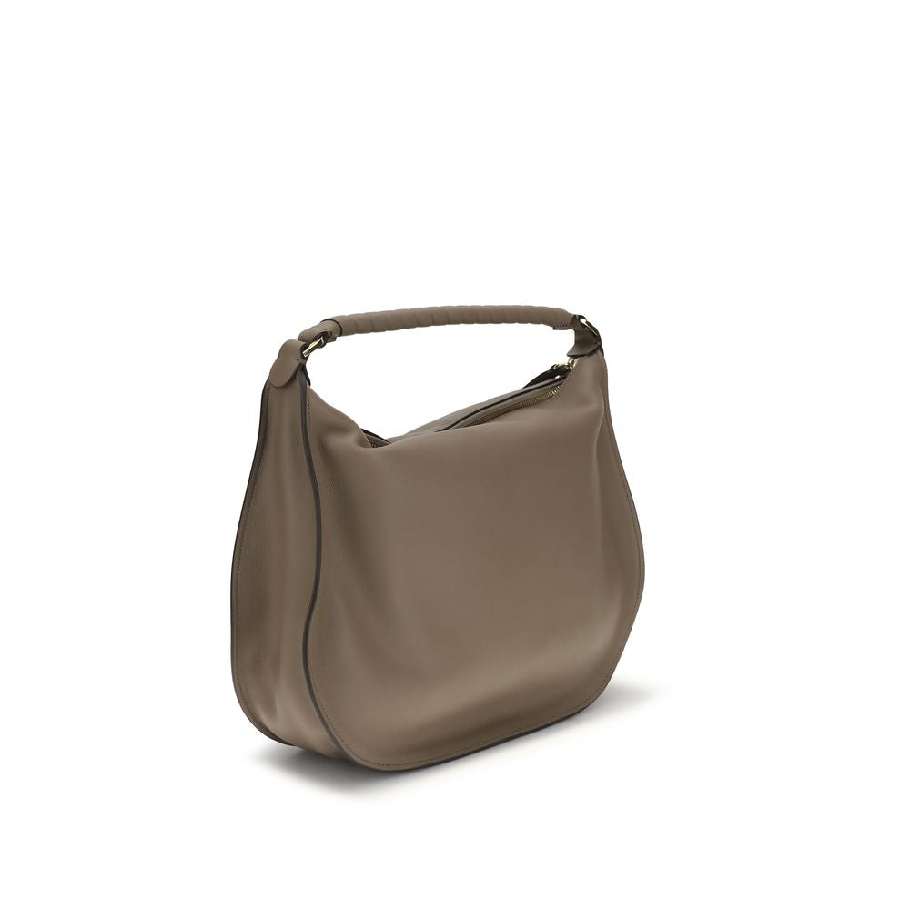 Chloé Beige Calf Leather Bos Taurus Shoulder Women's Bag