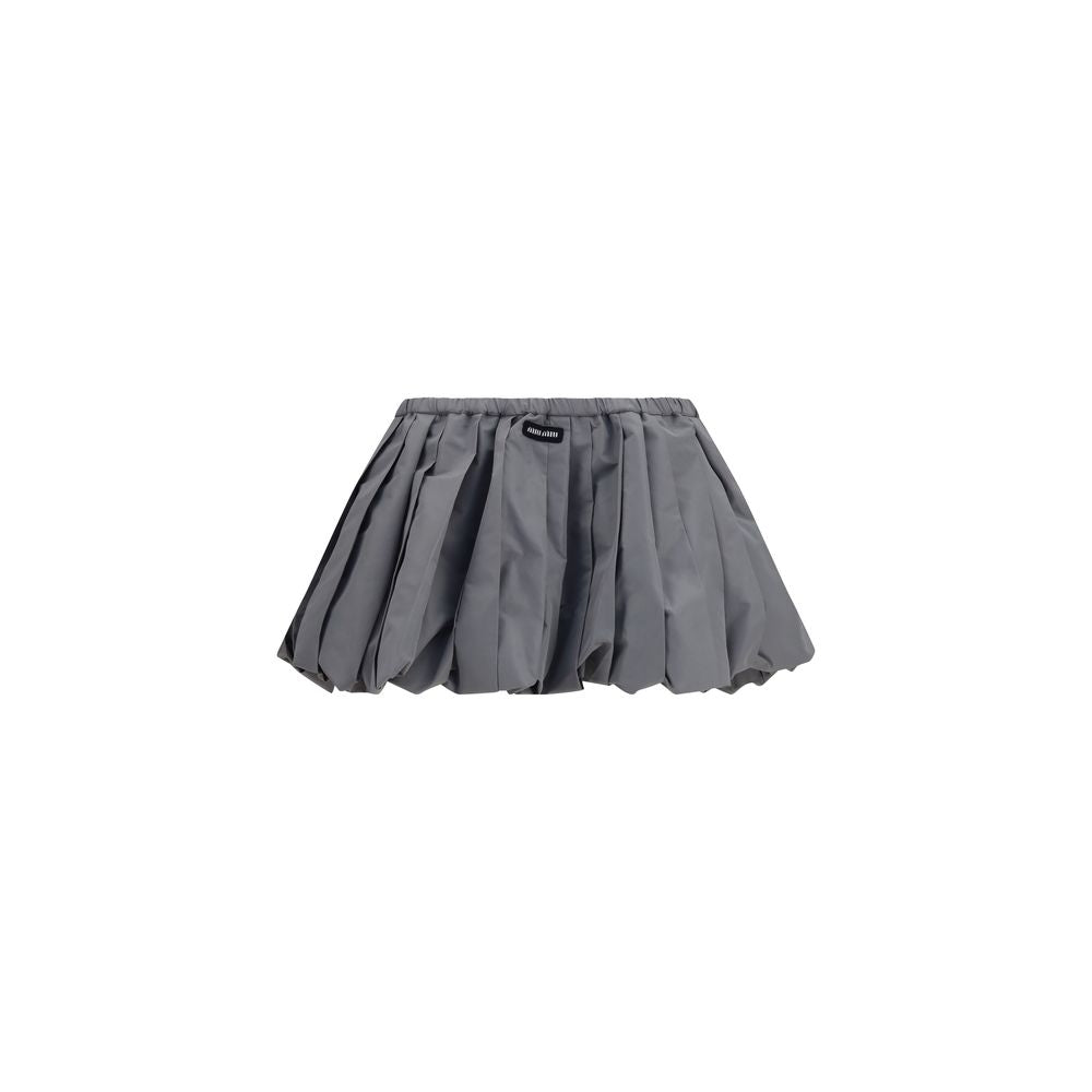 Miu Miu Gray Polyester Mini Women's Skirt