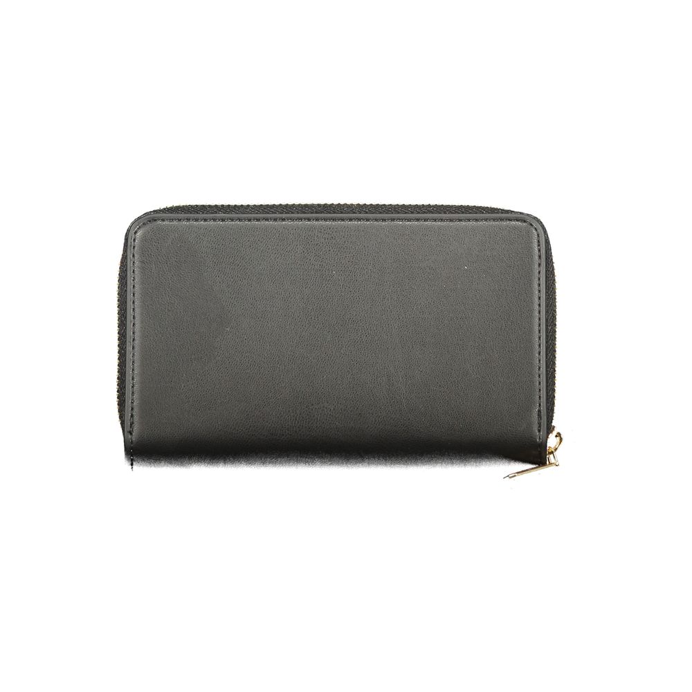 Valentino Black Polyurethane Women's Women's Wallet