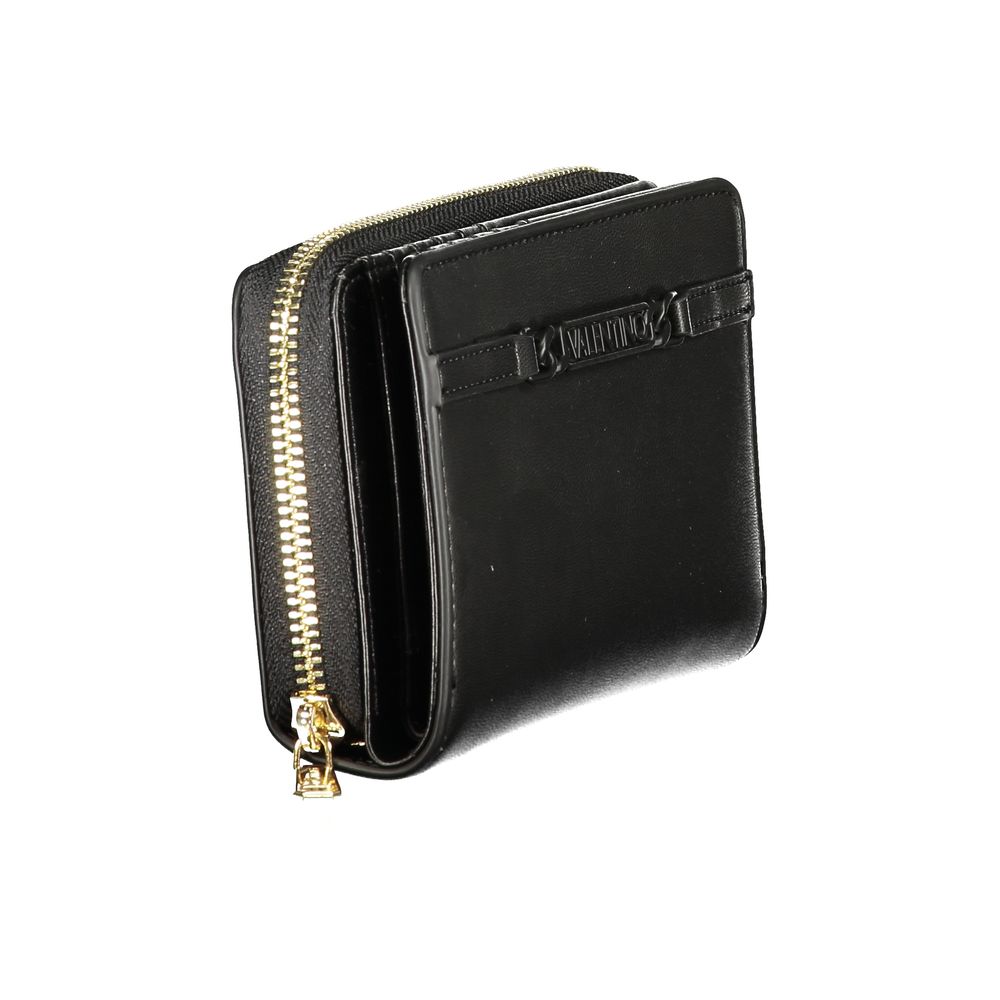 Valentino Black Polyurethane Women's Women's Wallet