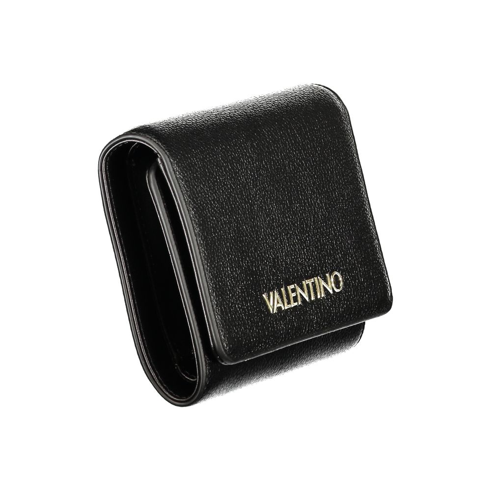 Valentino Black Polyurethane Women's Women's Wallet
