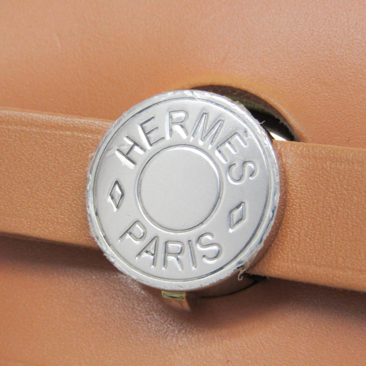 Hermes Herbag Zip Verso Leather And Toile Yellow Canvas Handbag (Pre-Owned)