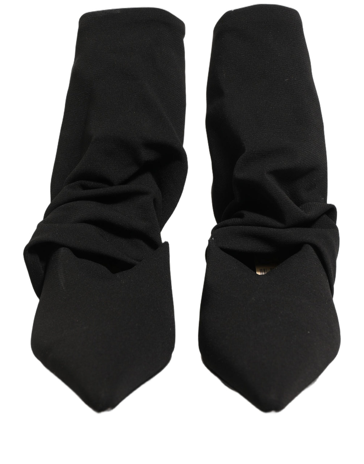 Dolce & Gabbana Black Stretch Socks Heels Ankle Boots Women's Shoes