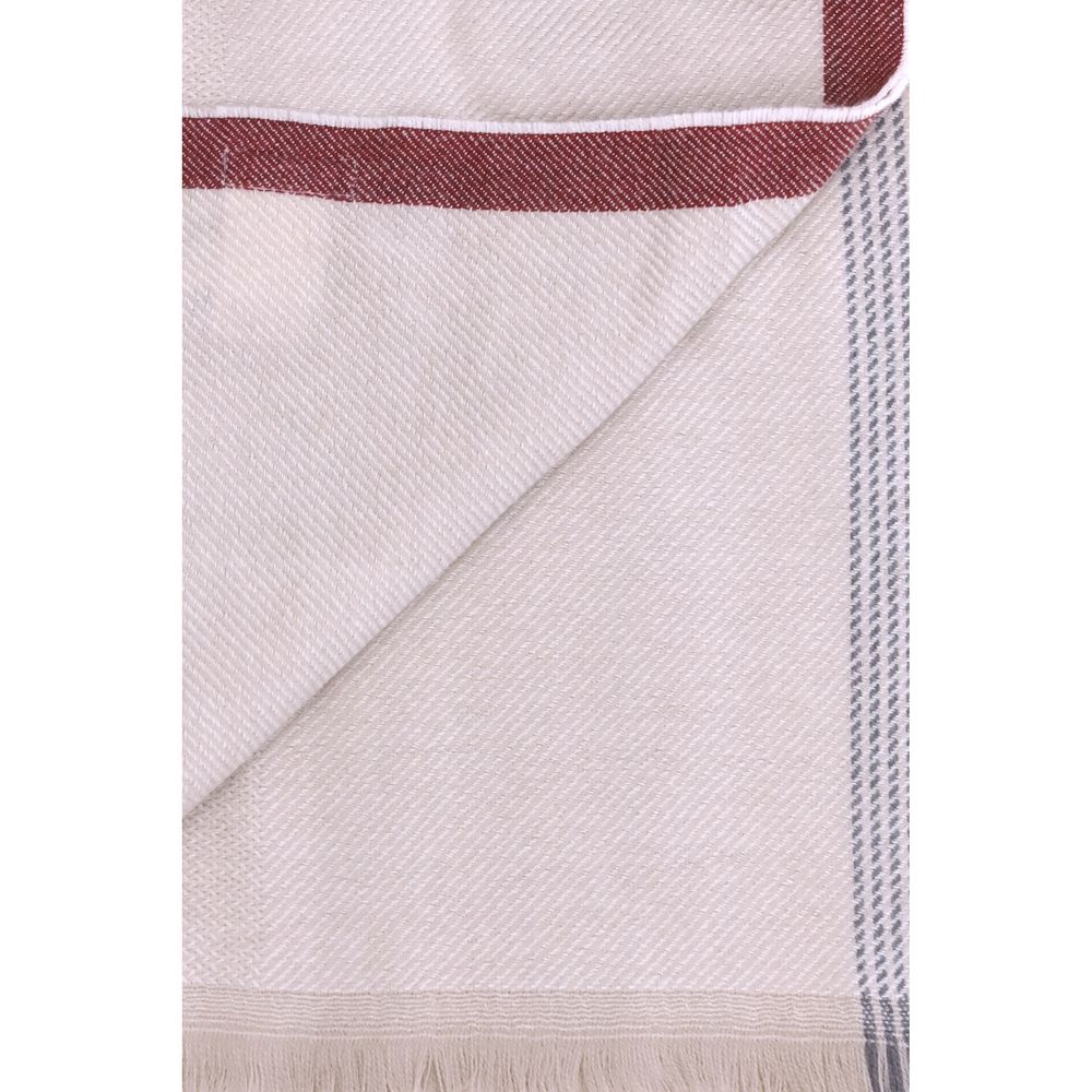Brunello Cucinelli Beige Cashmere Men's Scarf