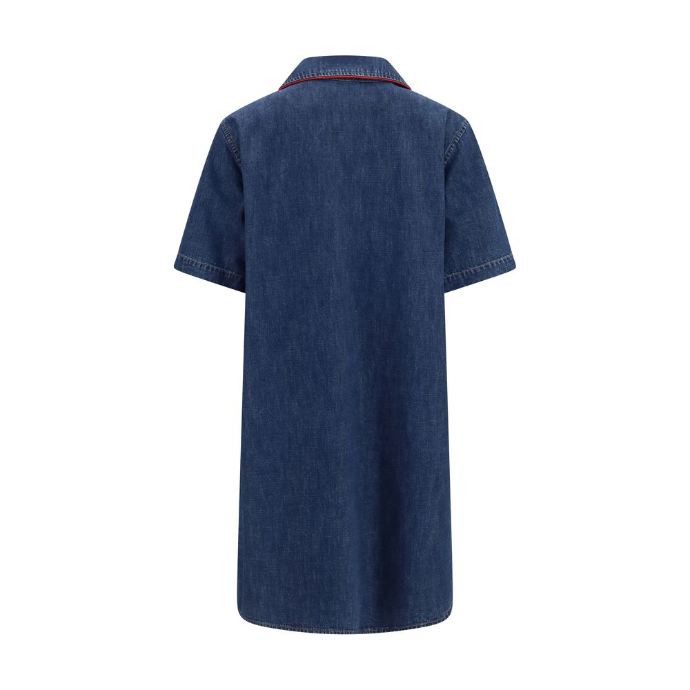 Valentino Blue Cotton Casual Women's Dress