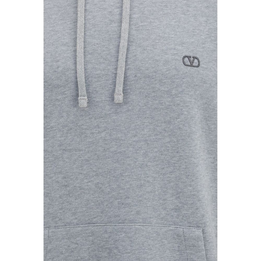 Valentino Gray Cotton Men's Sweatshirt