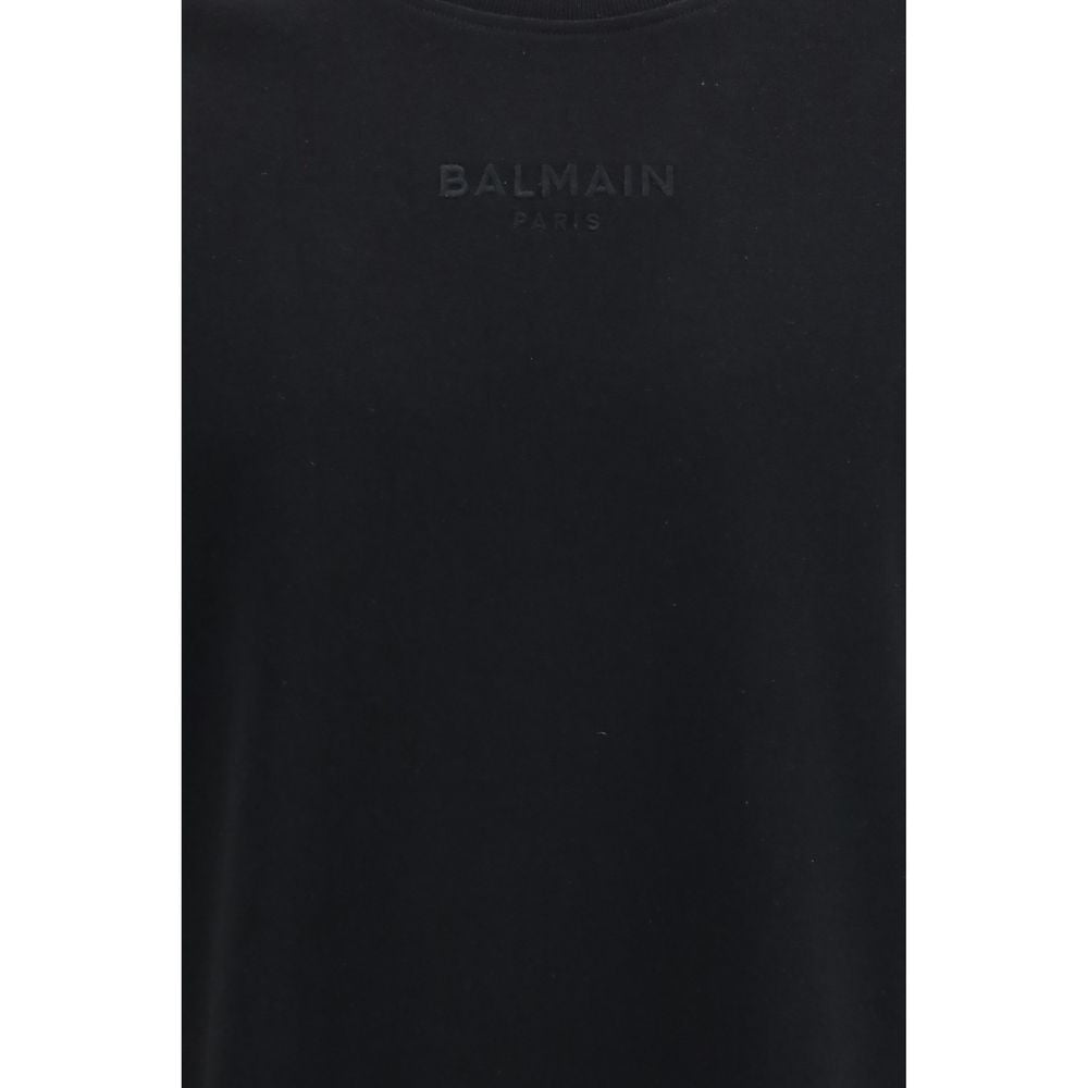Balmain Black Cotton Men's T-Shirt