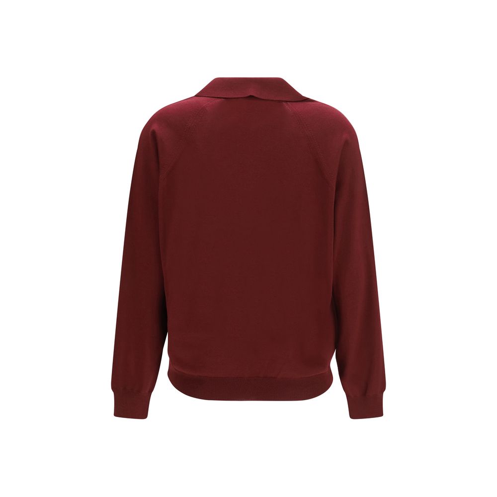 Miu Miu Bordeaux Wool Oves Aries Women's Cardigan