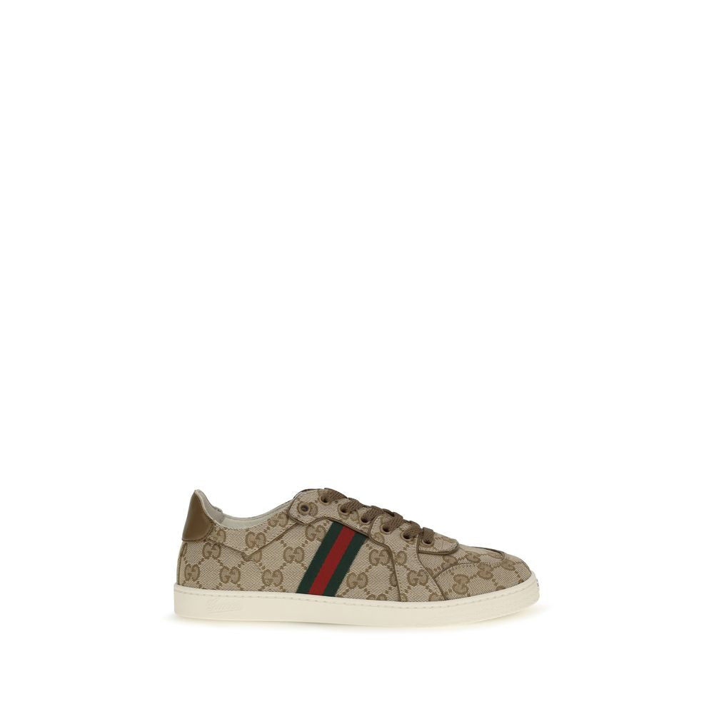 Gucci Beige Polyester Athletic Women's Sneakers