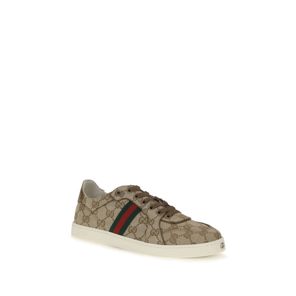 Gucci Beige Polyester Athletic Women's Sneakers