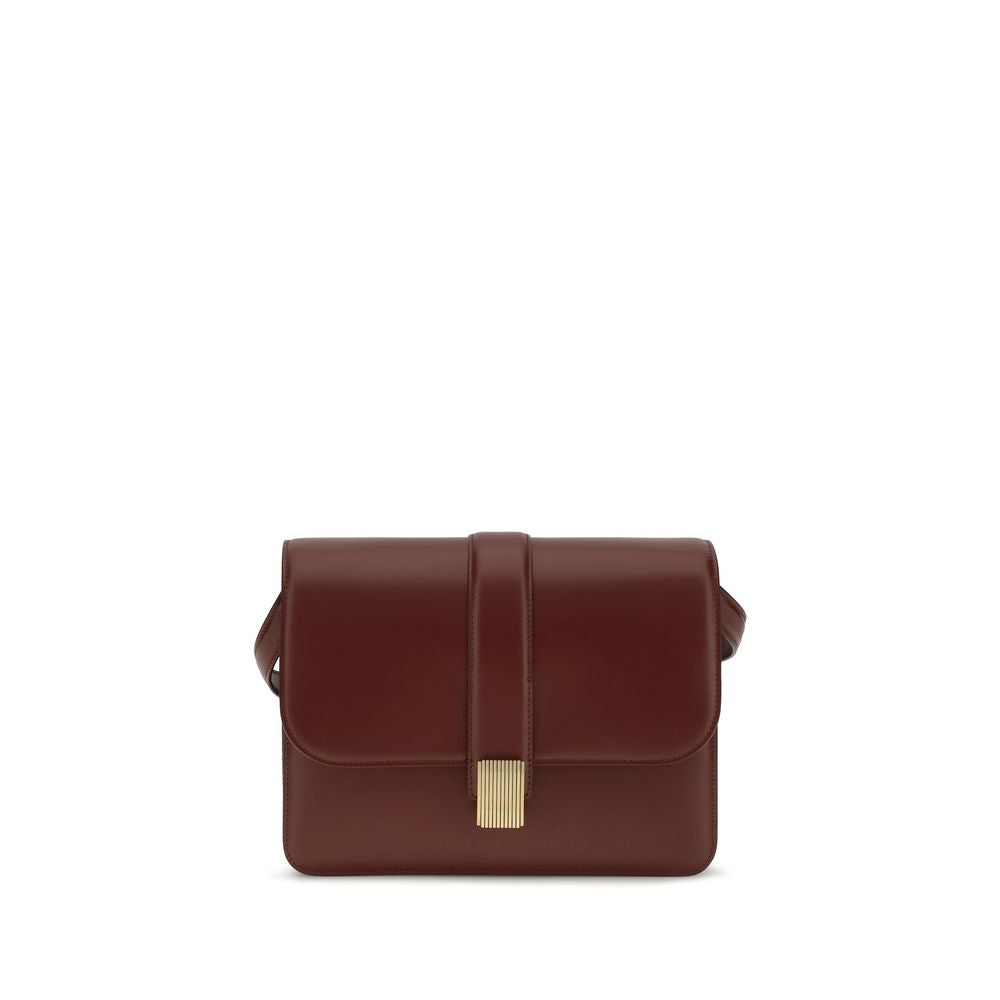 Khaite Bordeaux Calf Leather Bos Taurus Shoulder Women's Bag