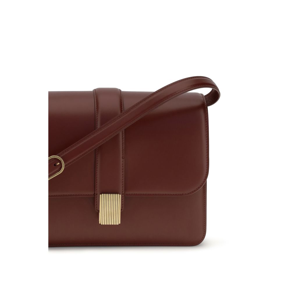 Khaite Bordeaux Calf Leather Bos Taurus Shoulder Women's Bag