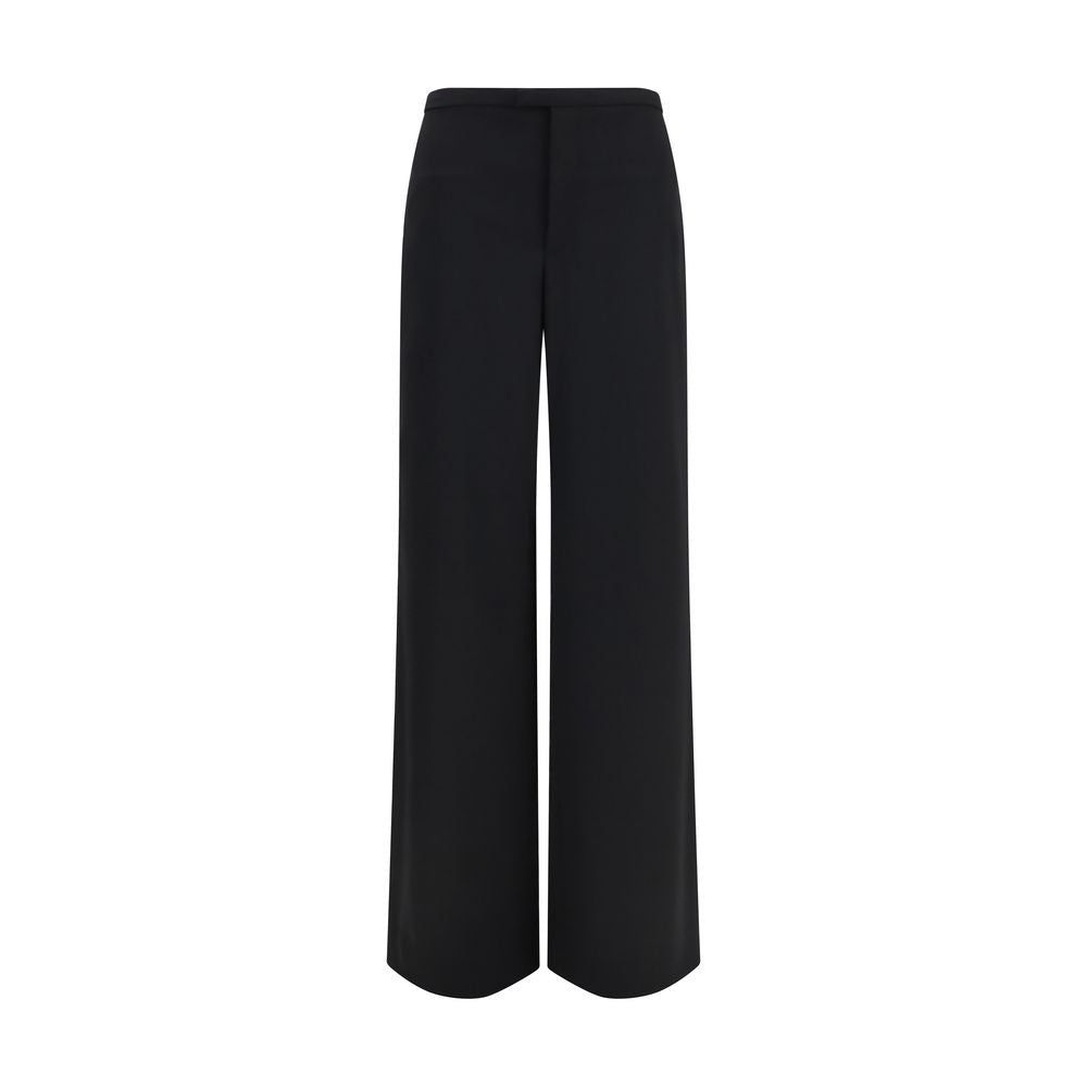 Gucci Black Wool Oves Aries Casual Women's Pants