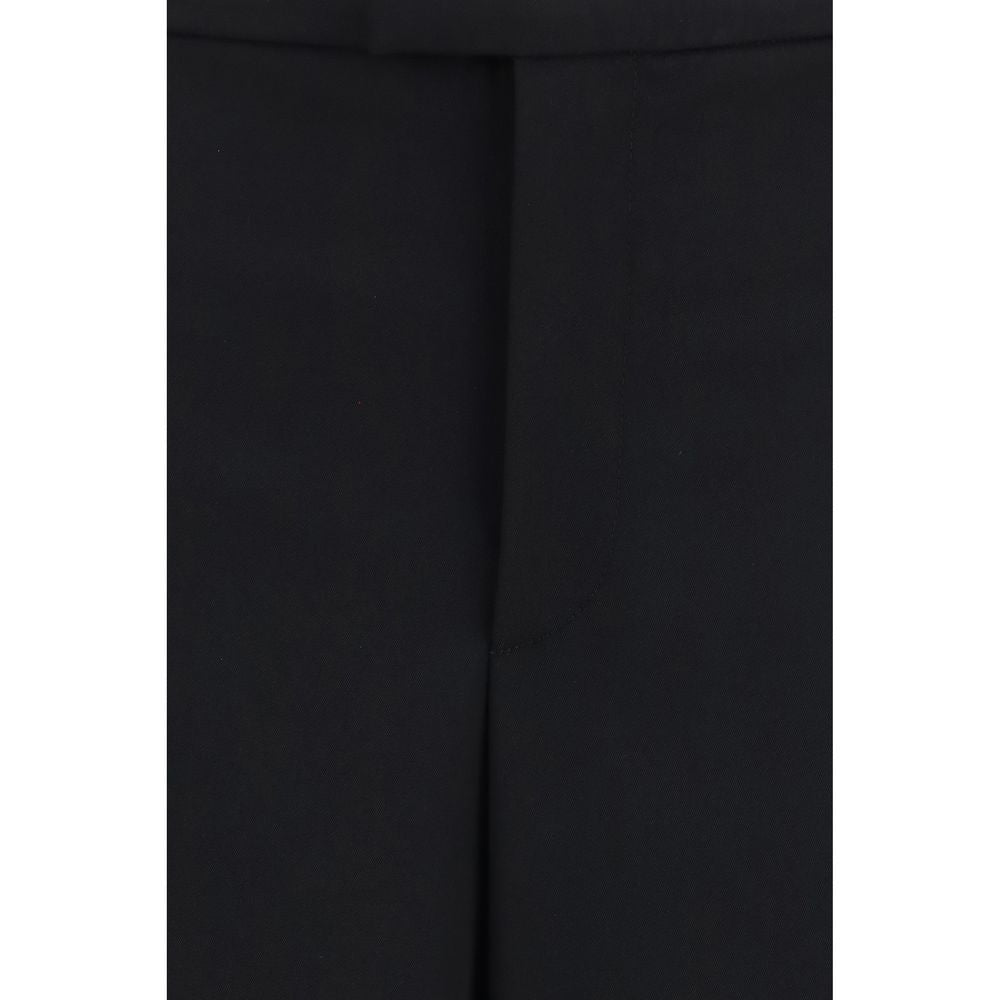 Gucci Black Wool Oves Aries Casual Women's Pants