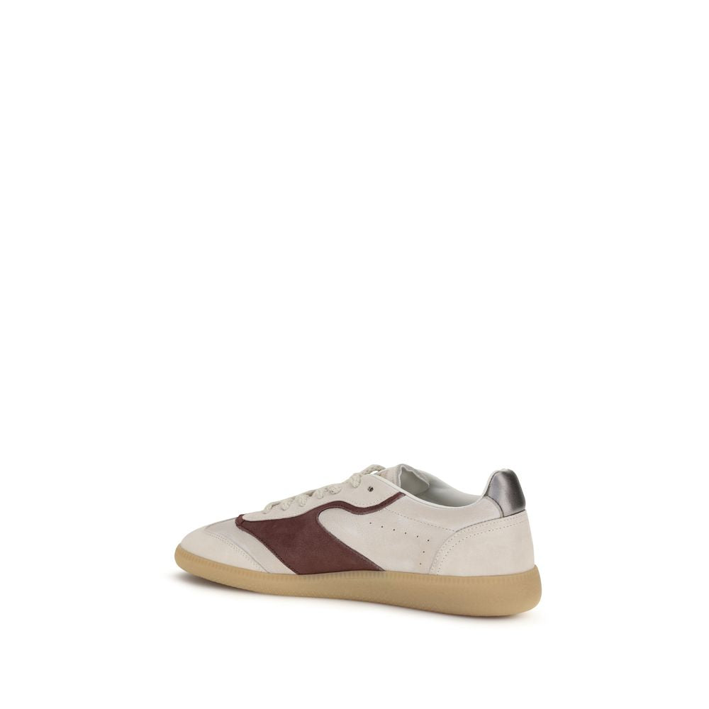 Dsquared² Beige Calf Leather Bos Taurus Low Top Men's Sneakers