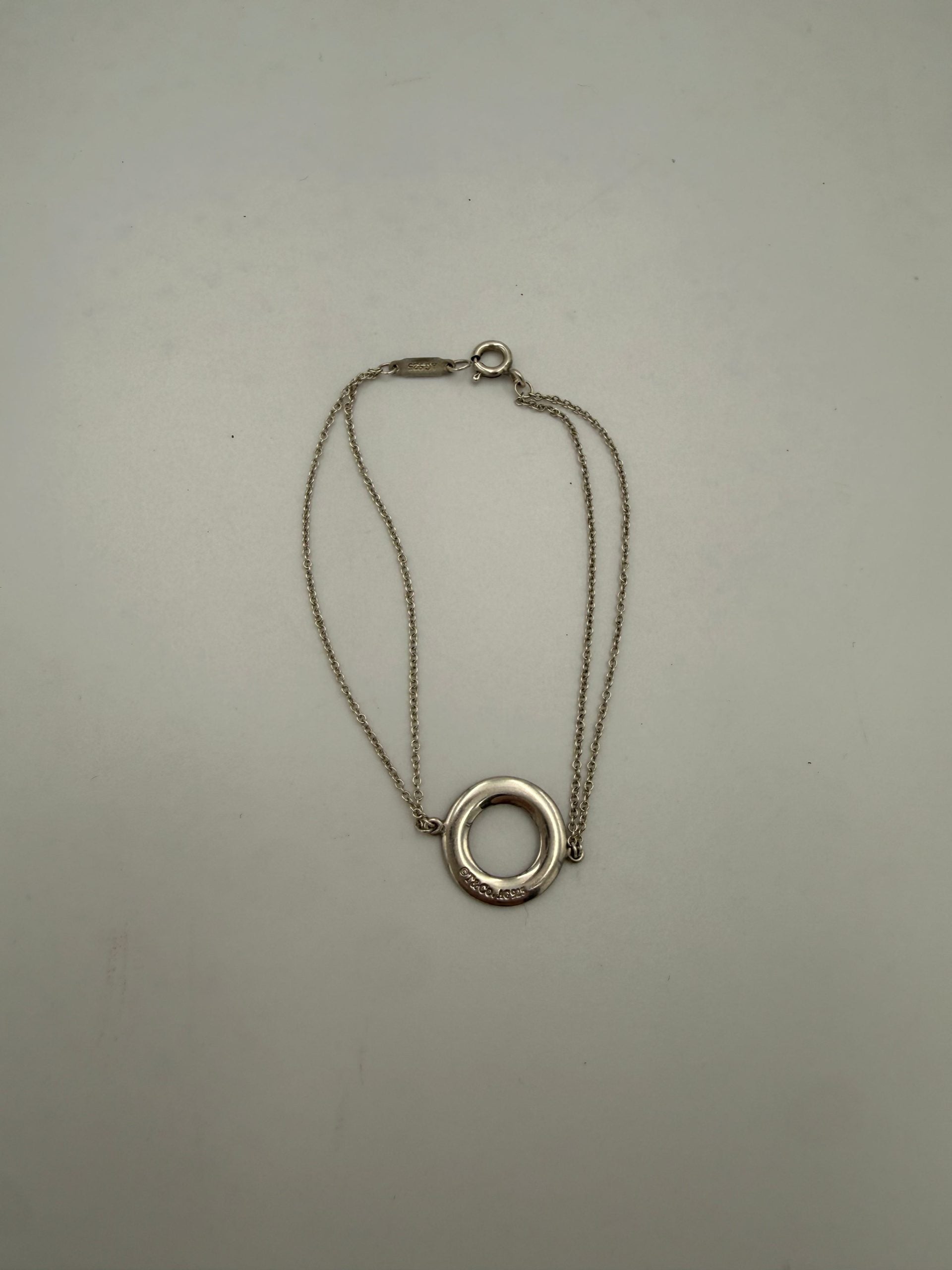 Tiffany & Co. TIFFANY & CO. Silver Bracelet with Double Women's Chain (Pre-Owned)
