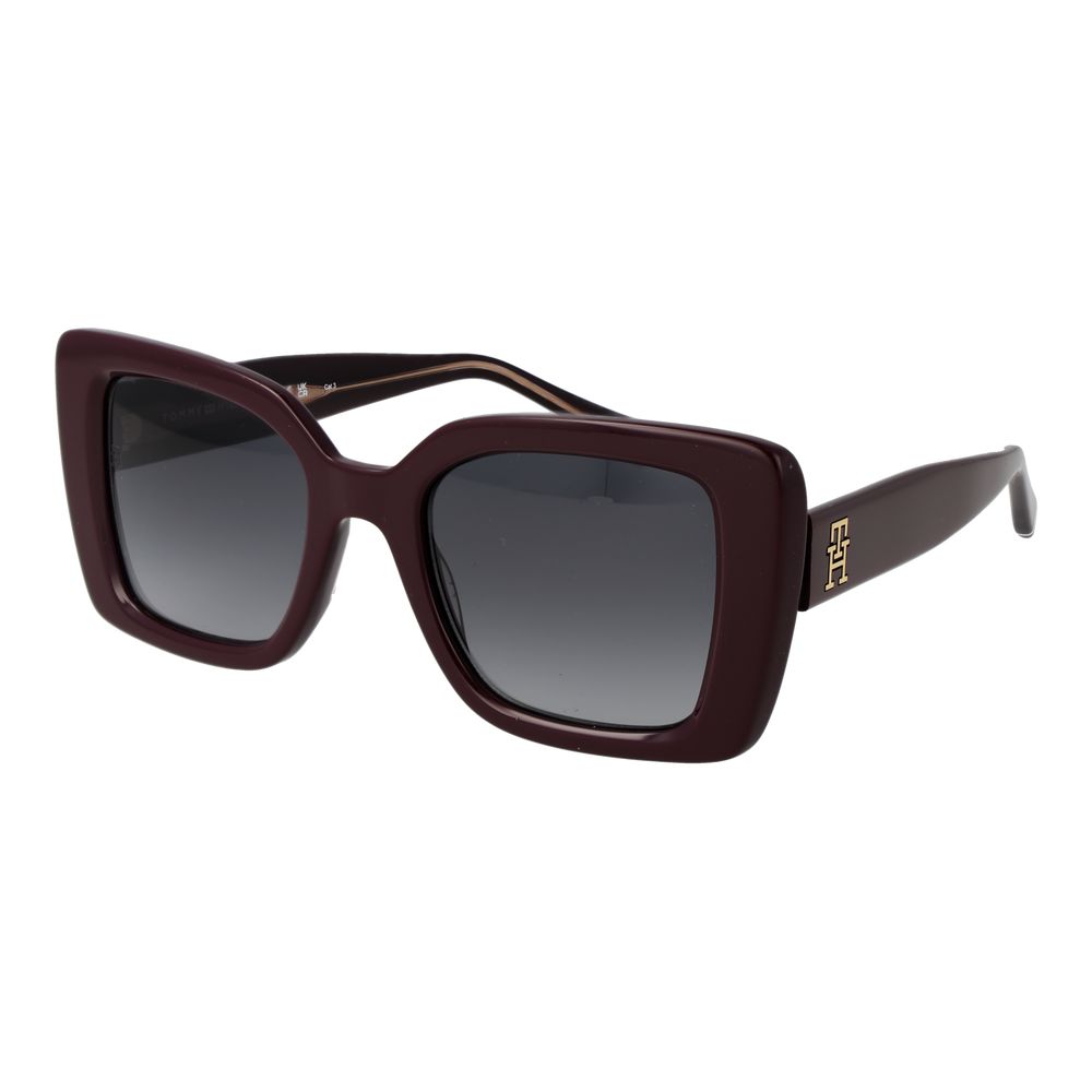 Tommy Hilfiger Burgundy Acetate Women's Sunglasses
