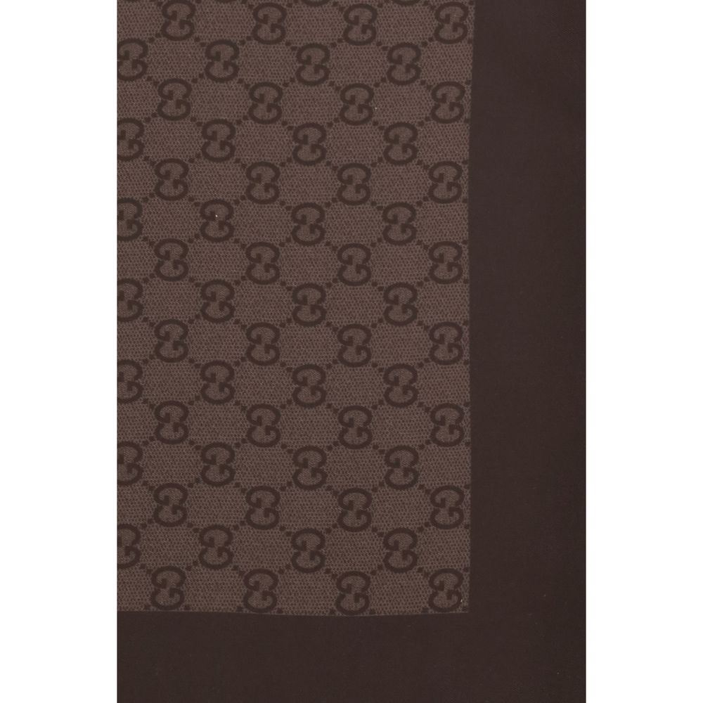 Gucci Brown Silk Women's Foulard