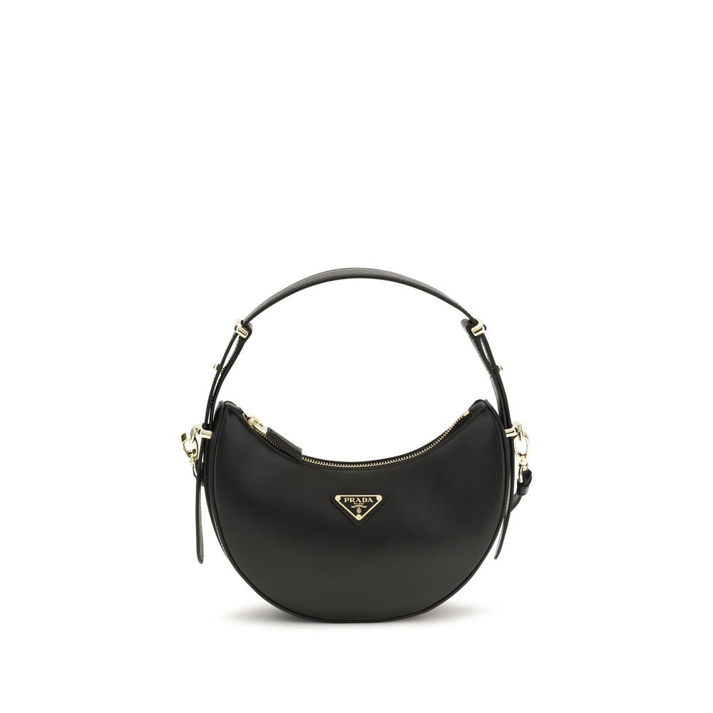 Prada Black Calf Leather Bos Taurus Shoulder Women's Bag