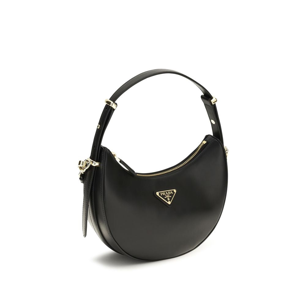 Prada Black Calf Leather Bos Taurus Shoulder Women's Bag