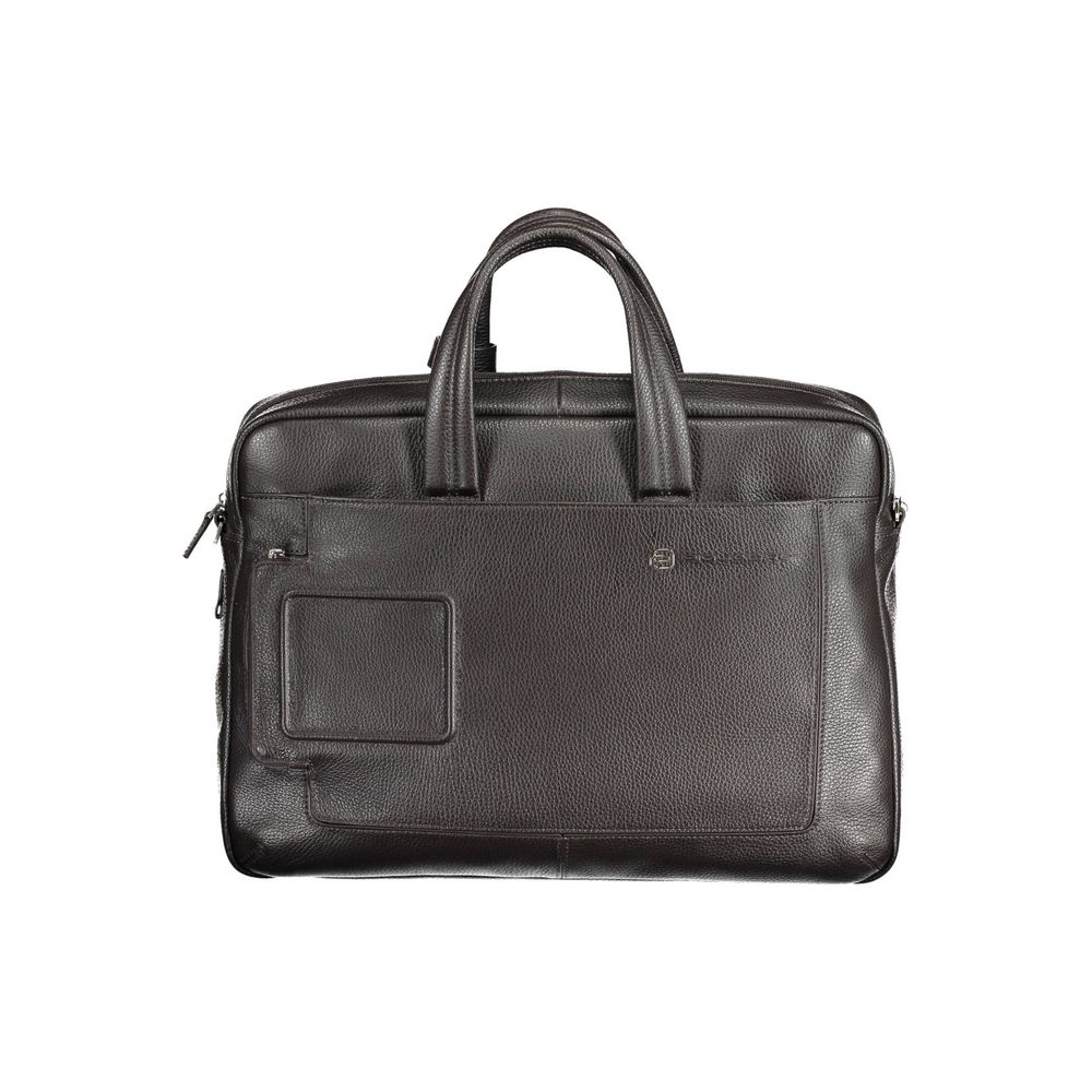 Piquadro Brown Leather Men's Men's Bag